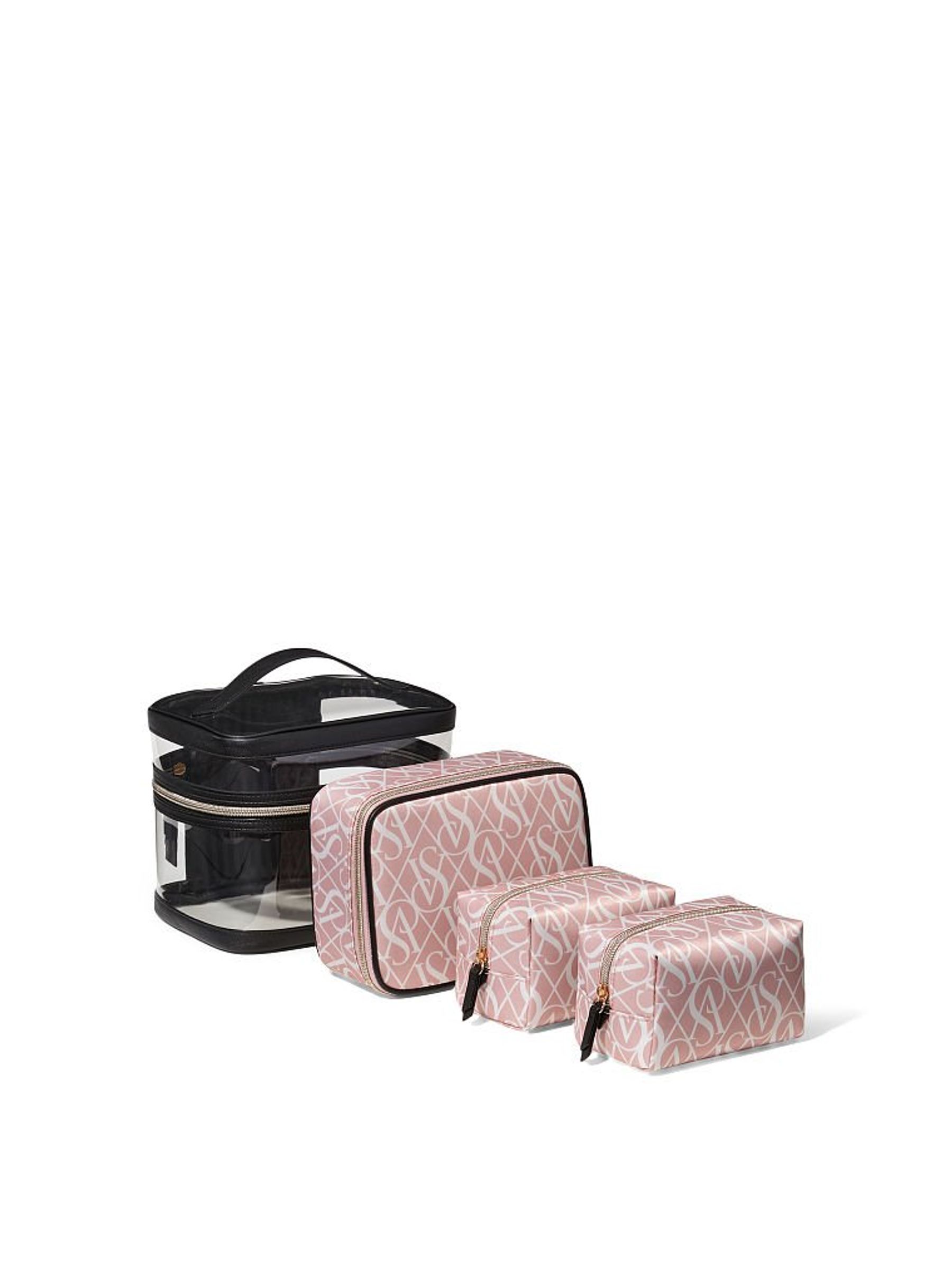 Black Pink Logo 4 in 1 Makeup Bag - Image 4 of 4