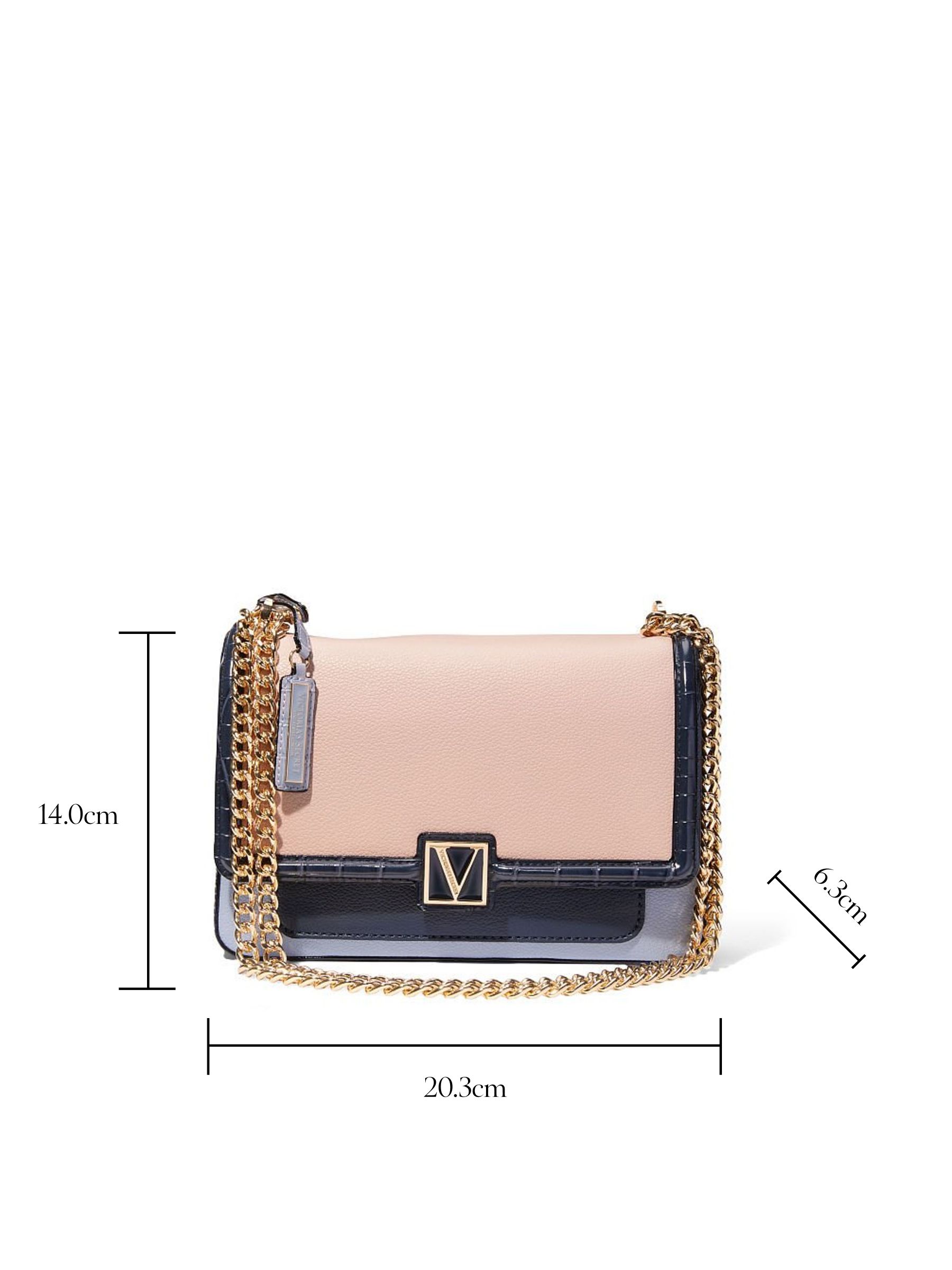Pastel Pink Colourblock Medium Shoulder Bag - Image 5 of 5