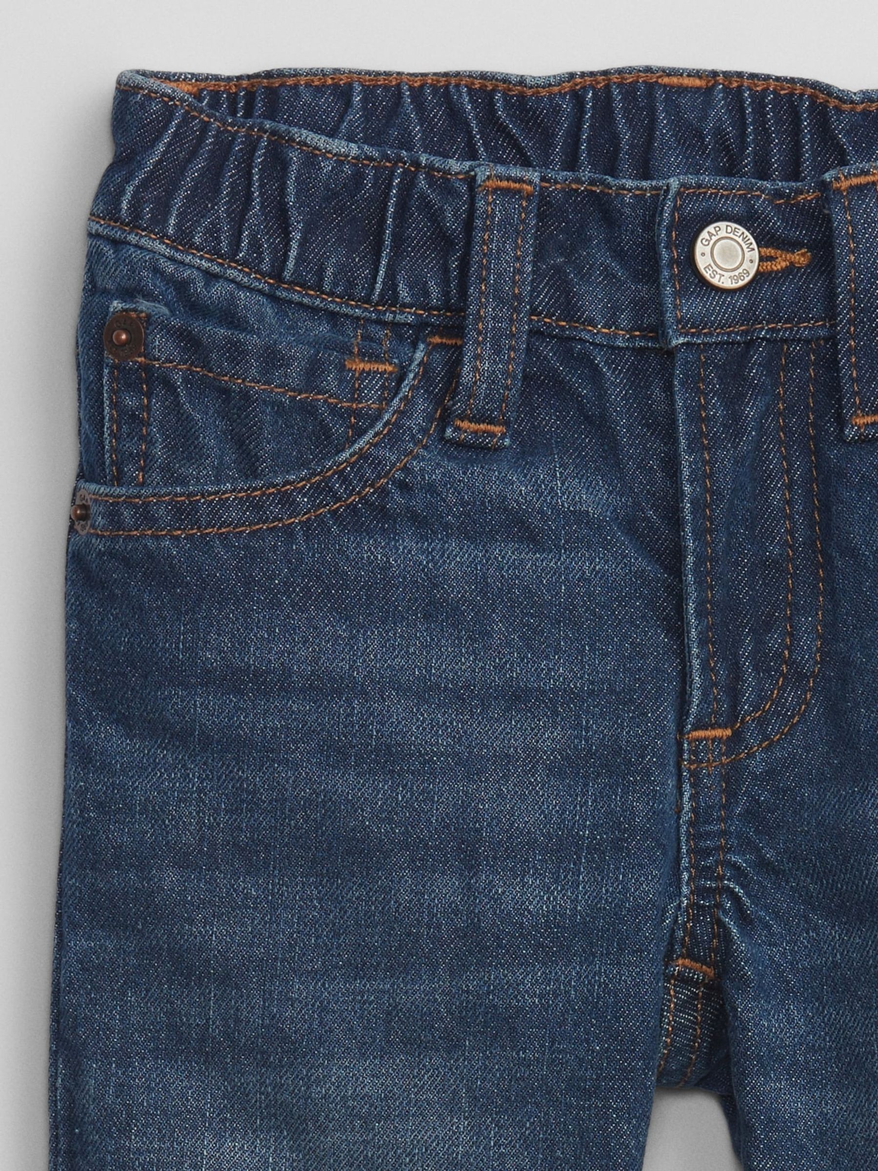 Dark Wash Blue 90s Original Straight Washwell Jeans (Newborn-7yrs) - Image 3 of 3