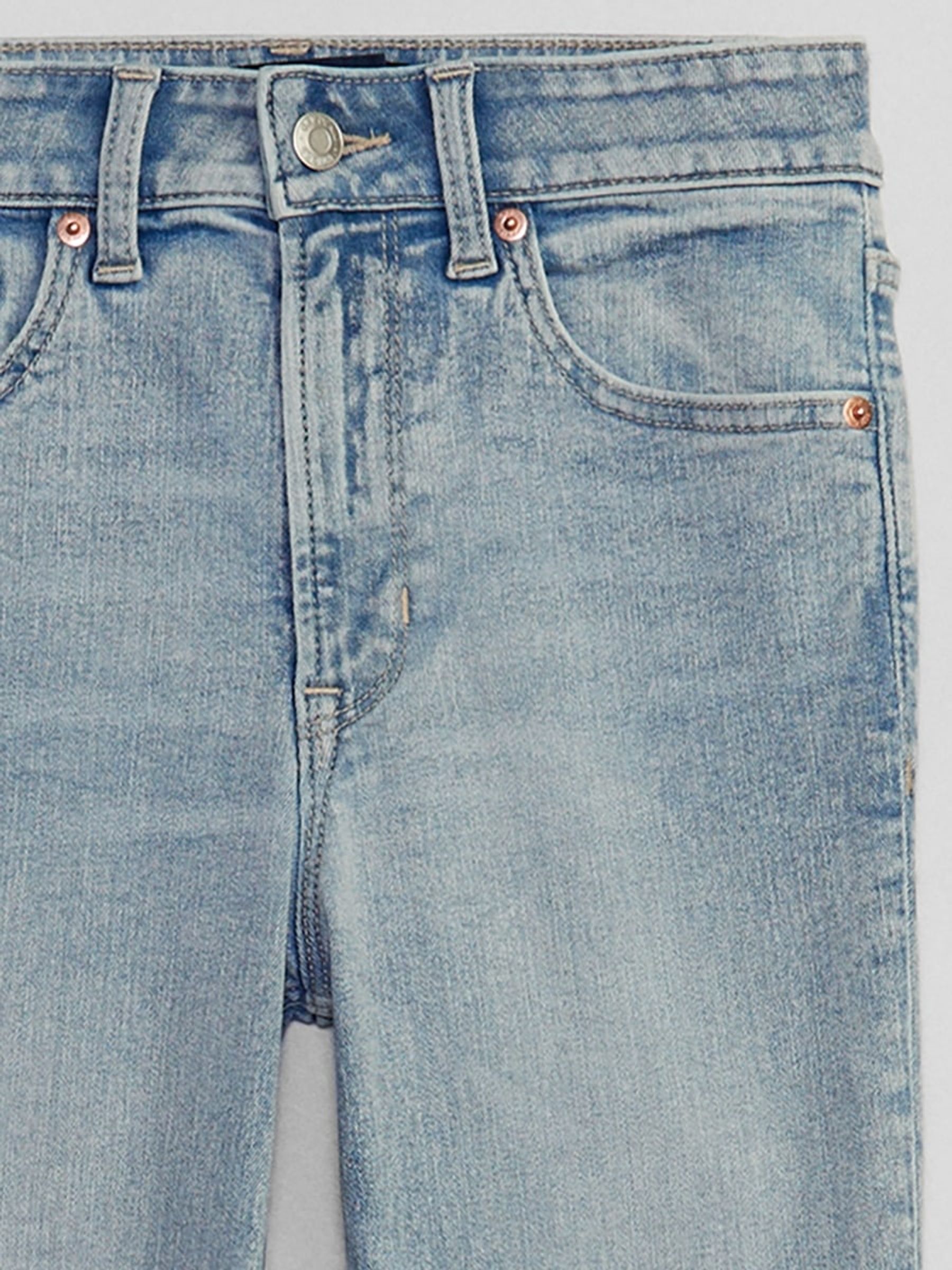 Light Blue Super Skinny Stretch High Waisted Jeggings - Image 6 of 7