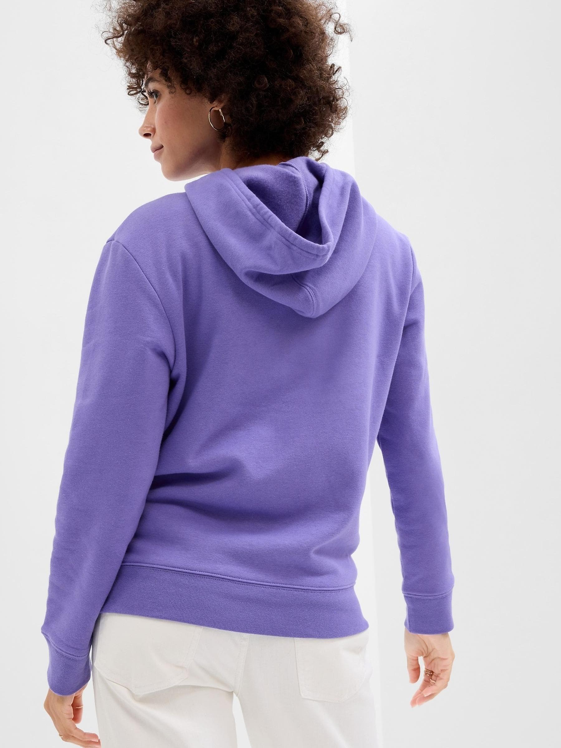 Purple Arch Logo Fleece Hoodie - Image 2 of 2