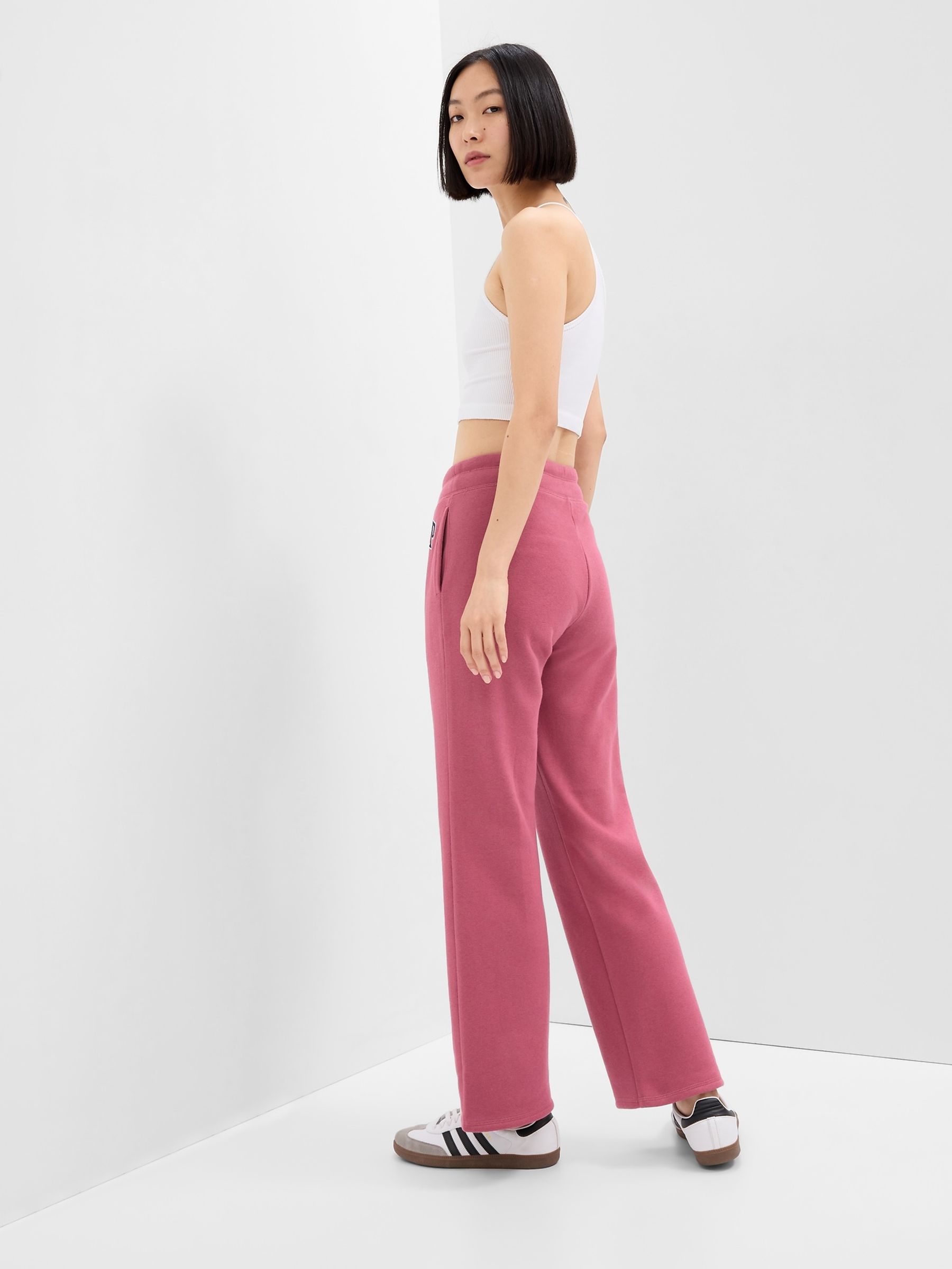 Pink Logo Bootcut Sweat Trousers - Image 2 of 5