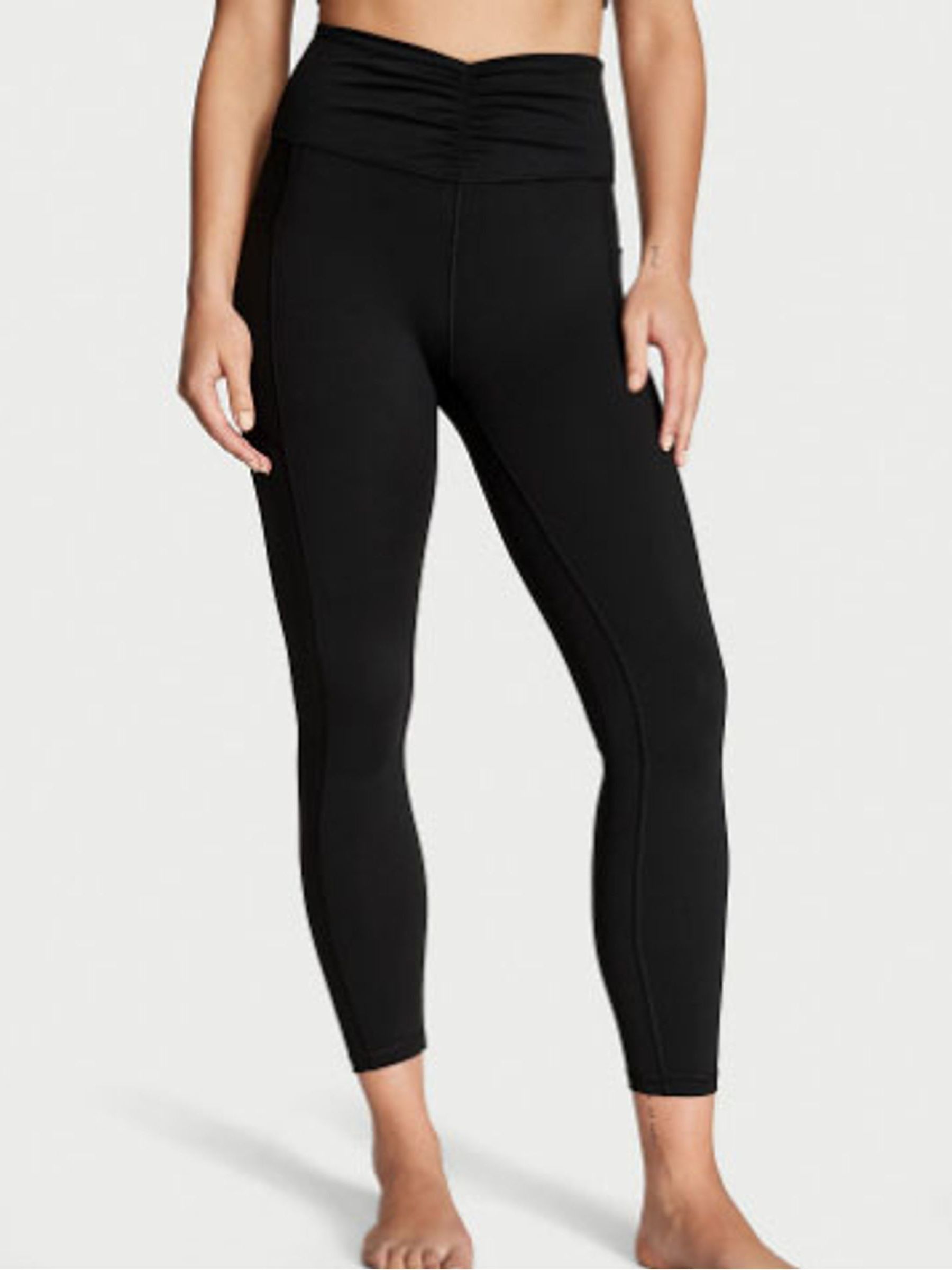Black Love Cloud Ruched Pocket Legging - Image 1 of 4