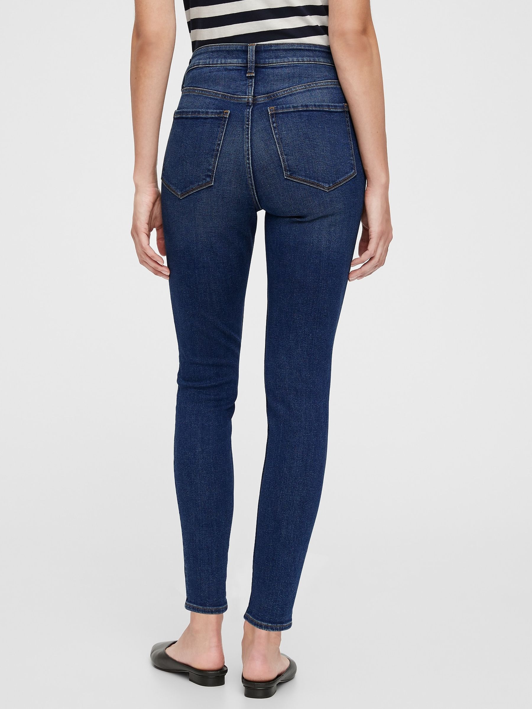 Mid Wash Blue High Waisted Universal Jegging - Image 6 of 7