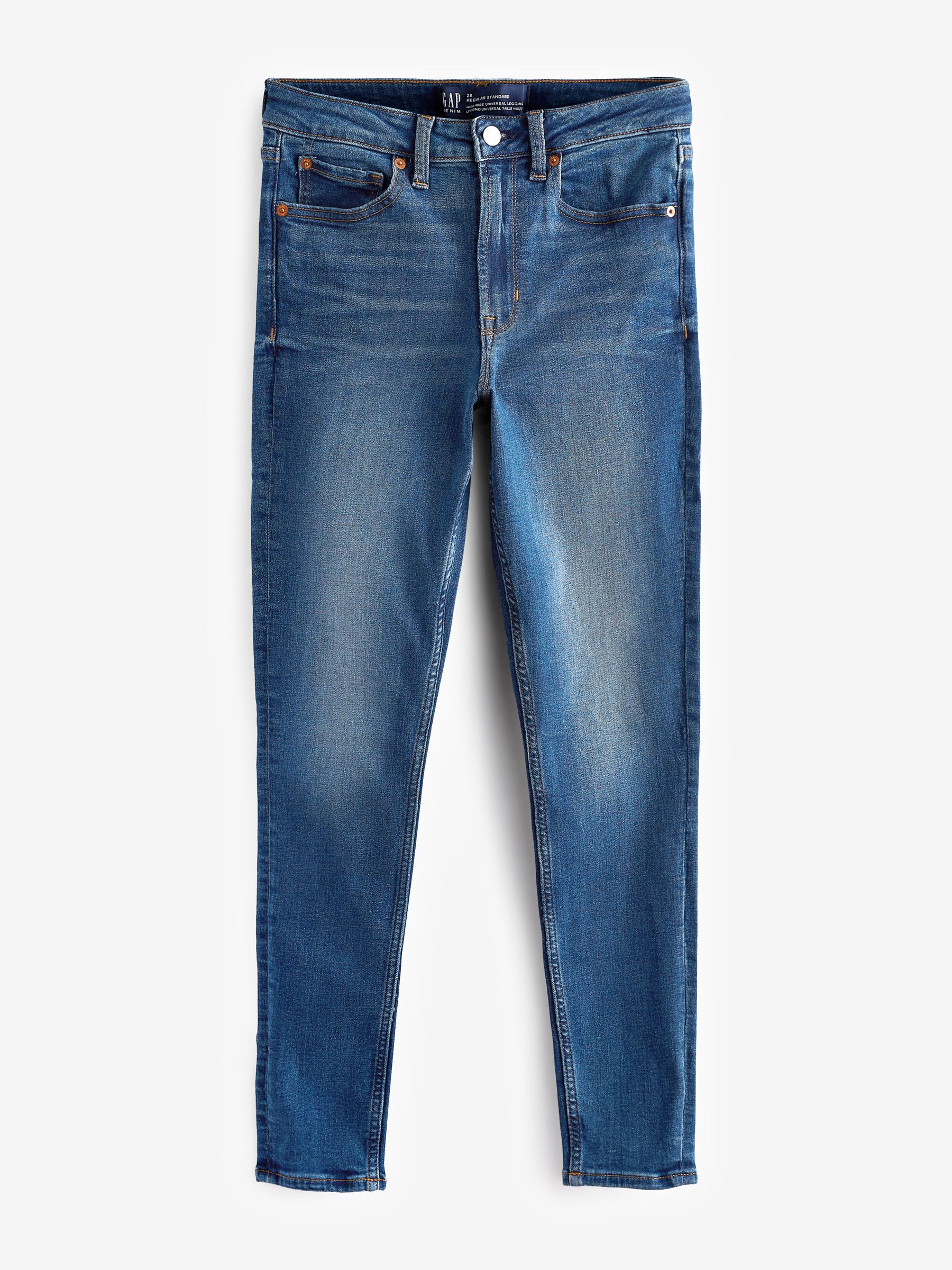 Mid Wash Blue High Waisted Universal Jegging - Image 7 of 7