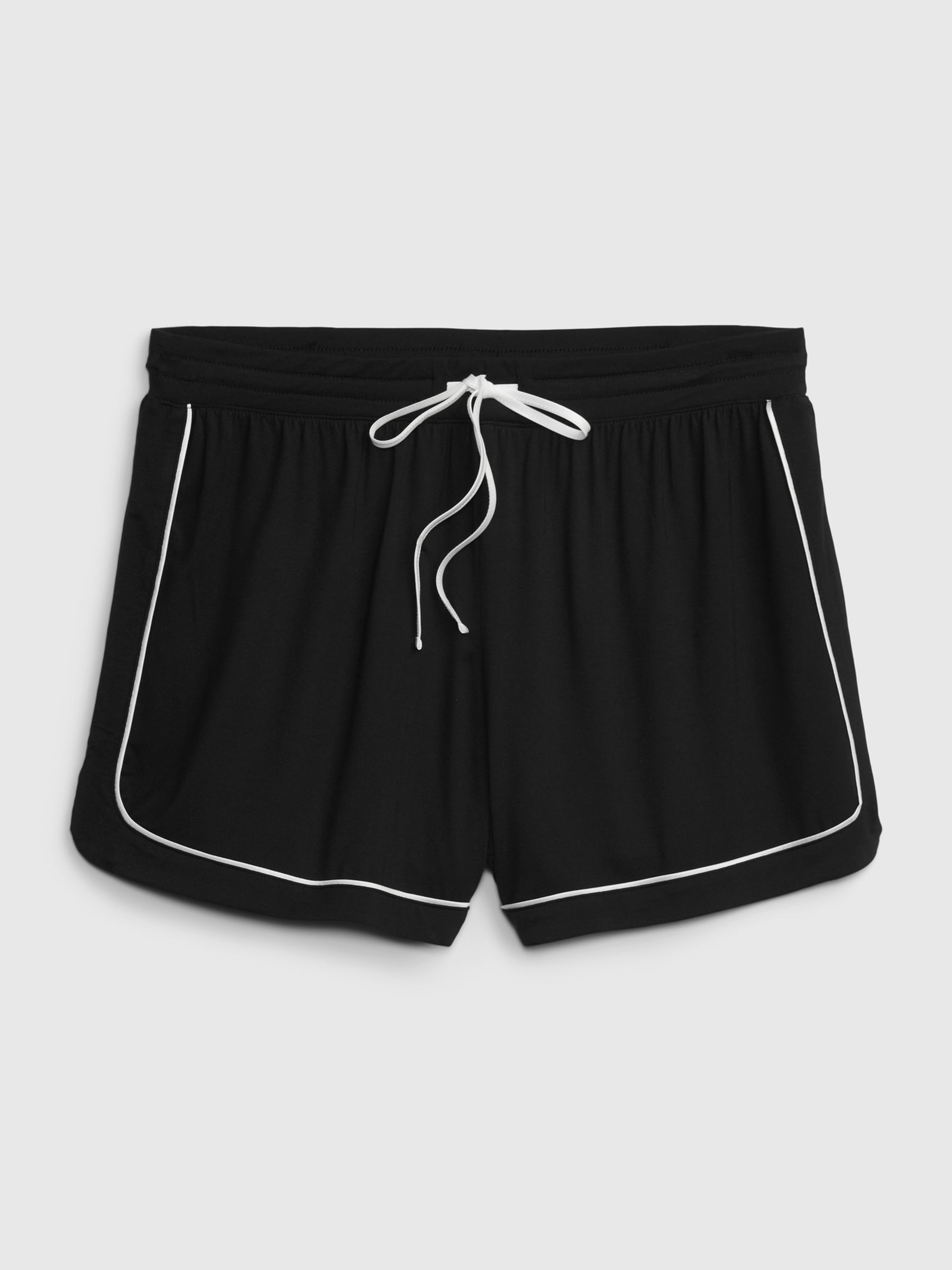 Black Soft Cosy Pyjama Shorts - Image 4 of 4