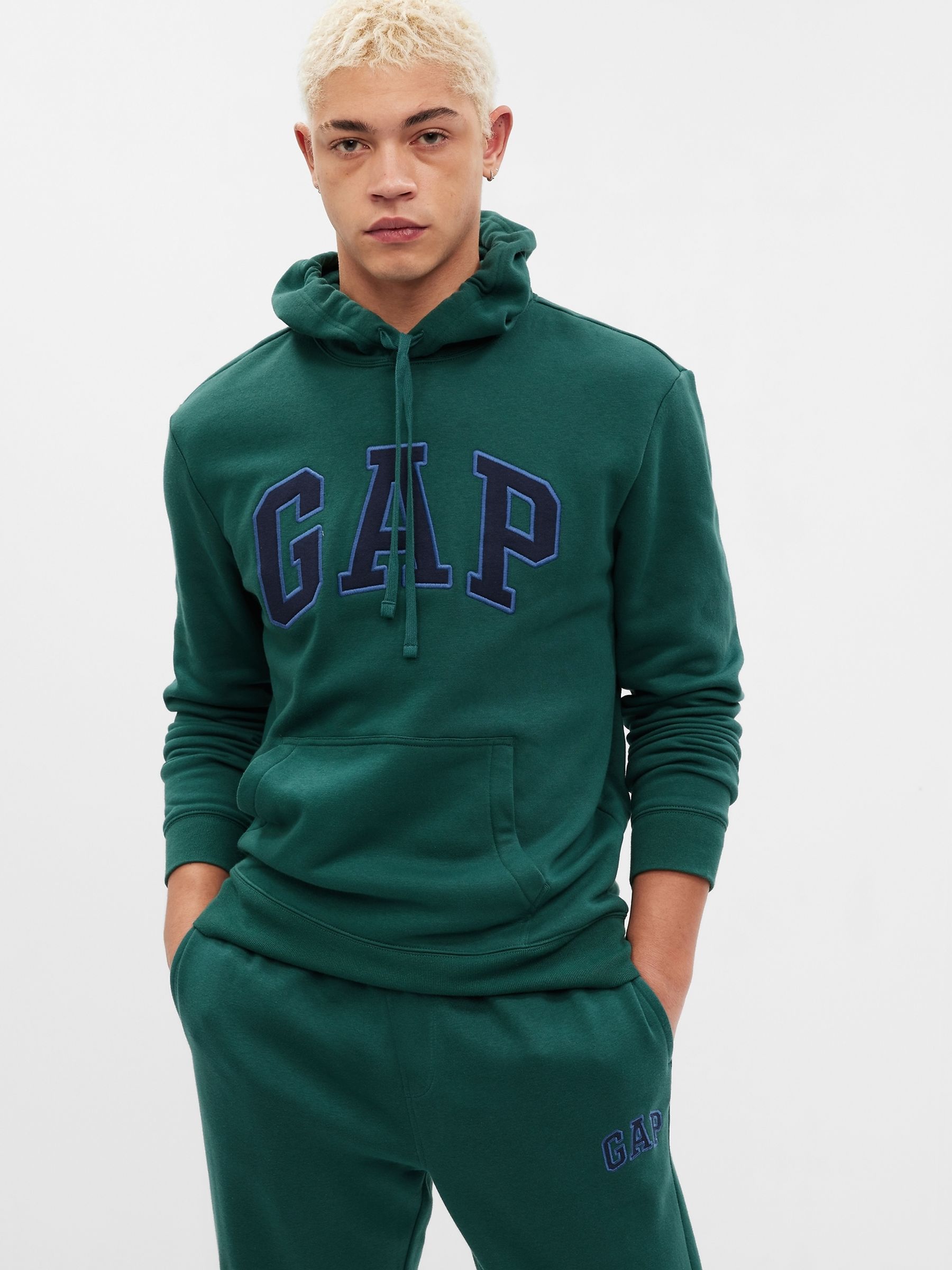 Green Logo Fleece Hoodie - Image 1 of 2