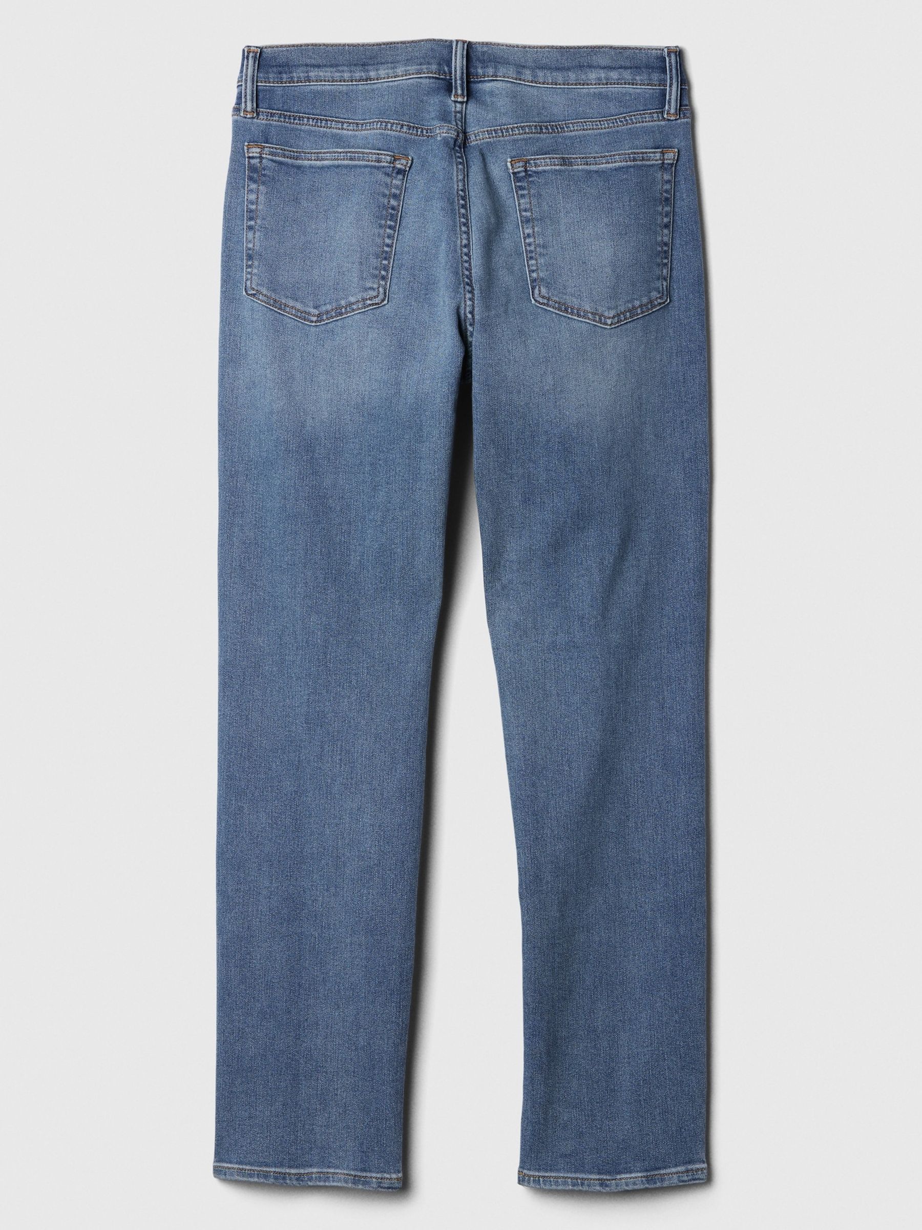 Mid Indigo Blue Slim Fit Comfort Stretch Soft Jeans - Image 6 of 7