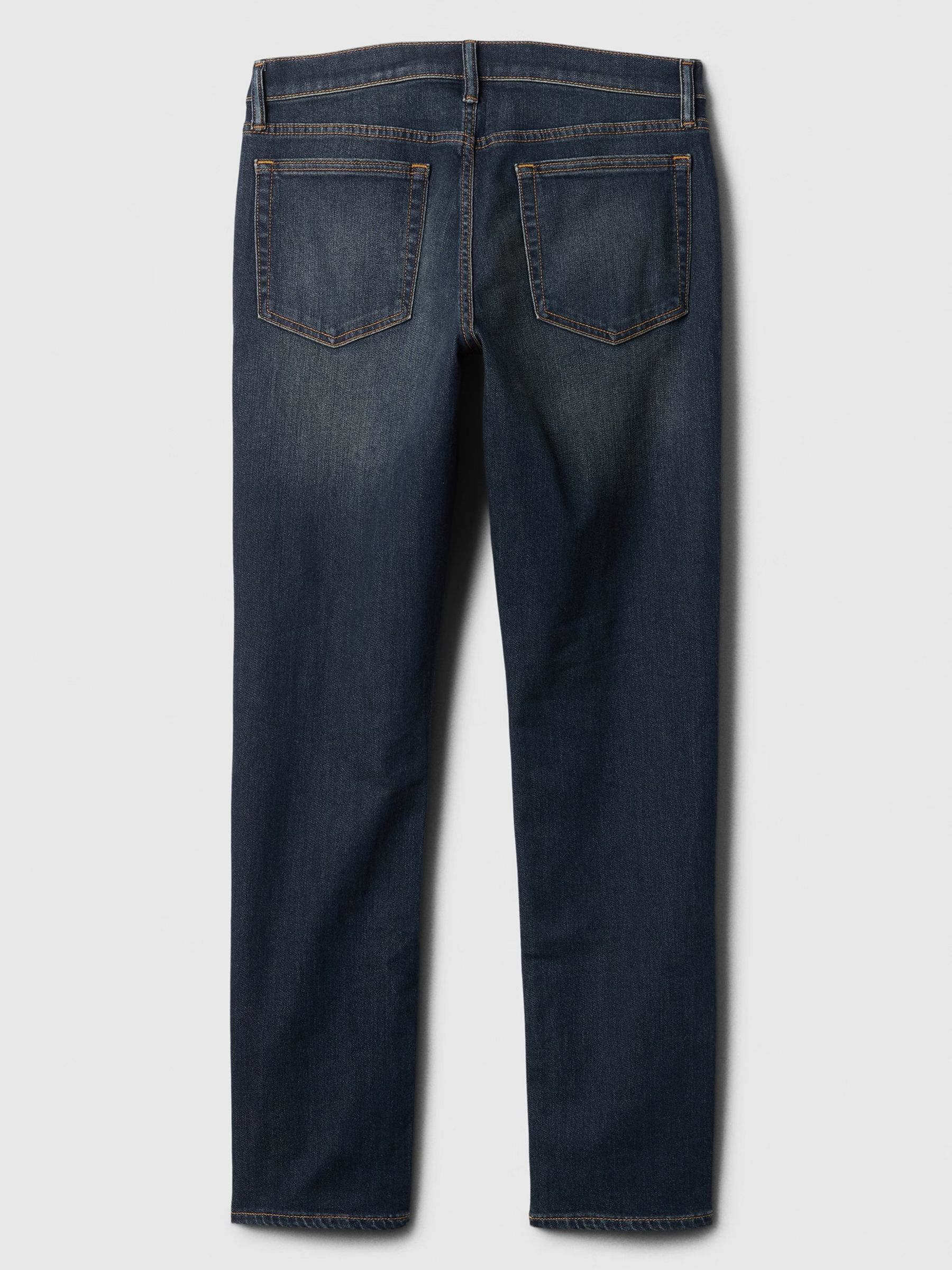Dark Wash Blue Slim Fit Comfort Stretch Soft Jeans - Image 8 of 9