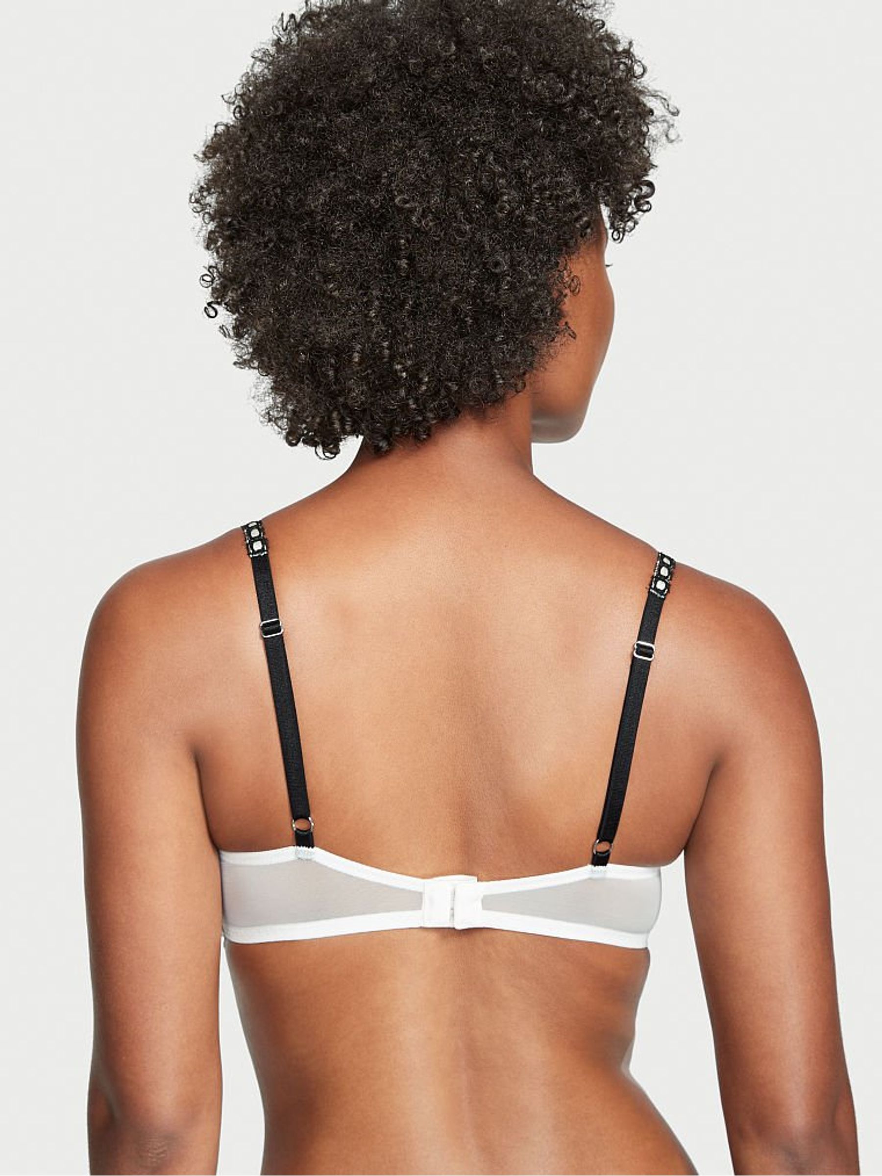 Coconut White Unlined Balcony Lace Unlined Balcony Bra - Image 2 of 3