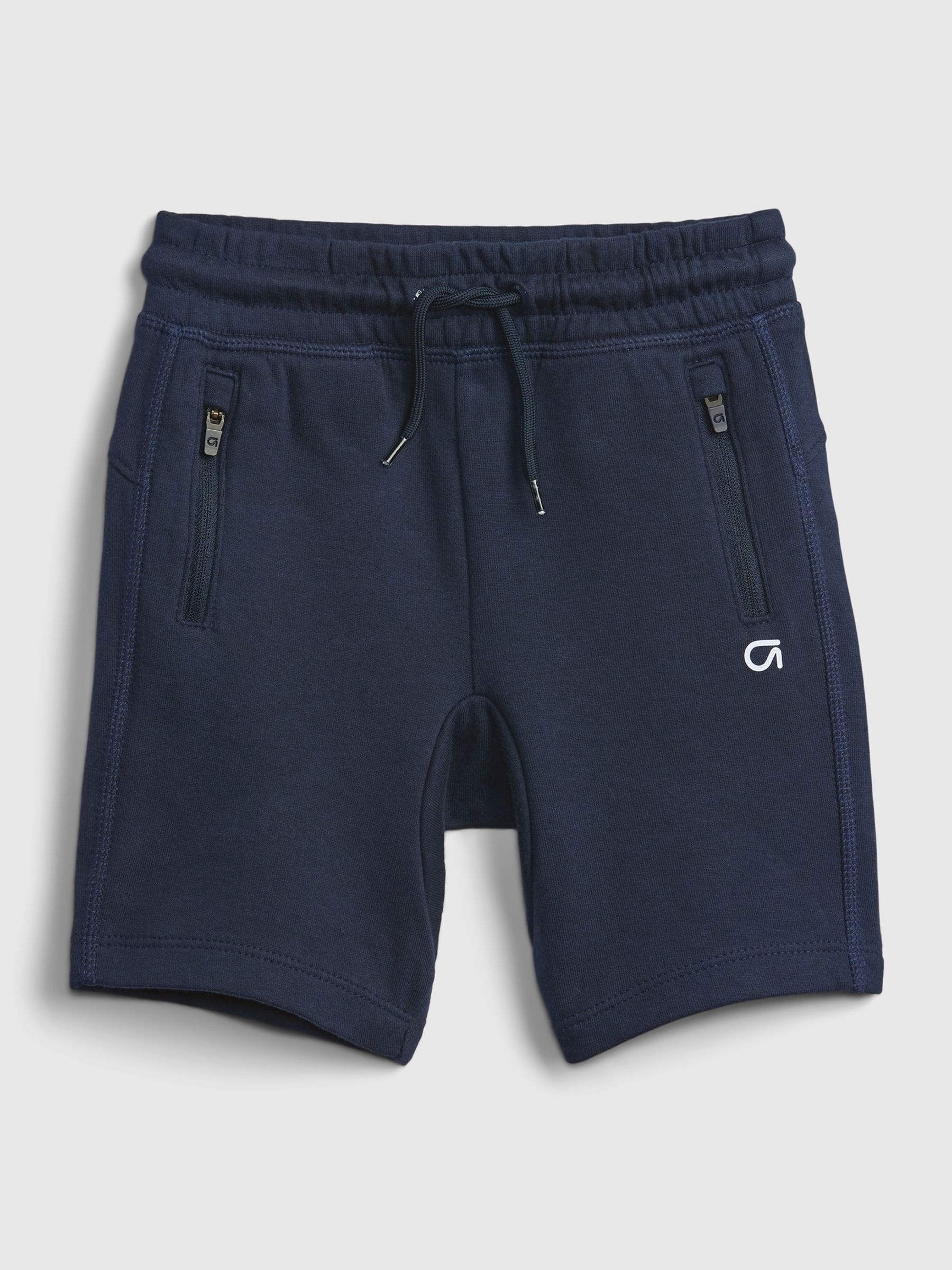 Navy Blue Pull On Zip Pocket Baby Jogger Shorts (12mths-5yrs) - Image 1 of 1