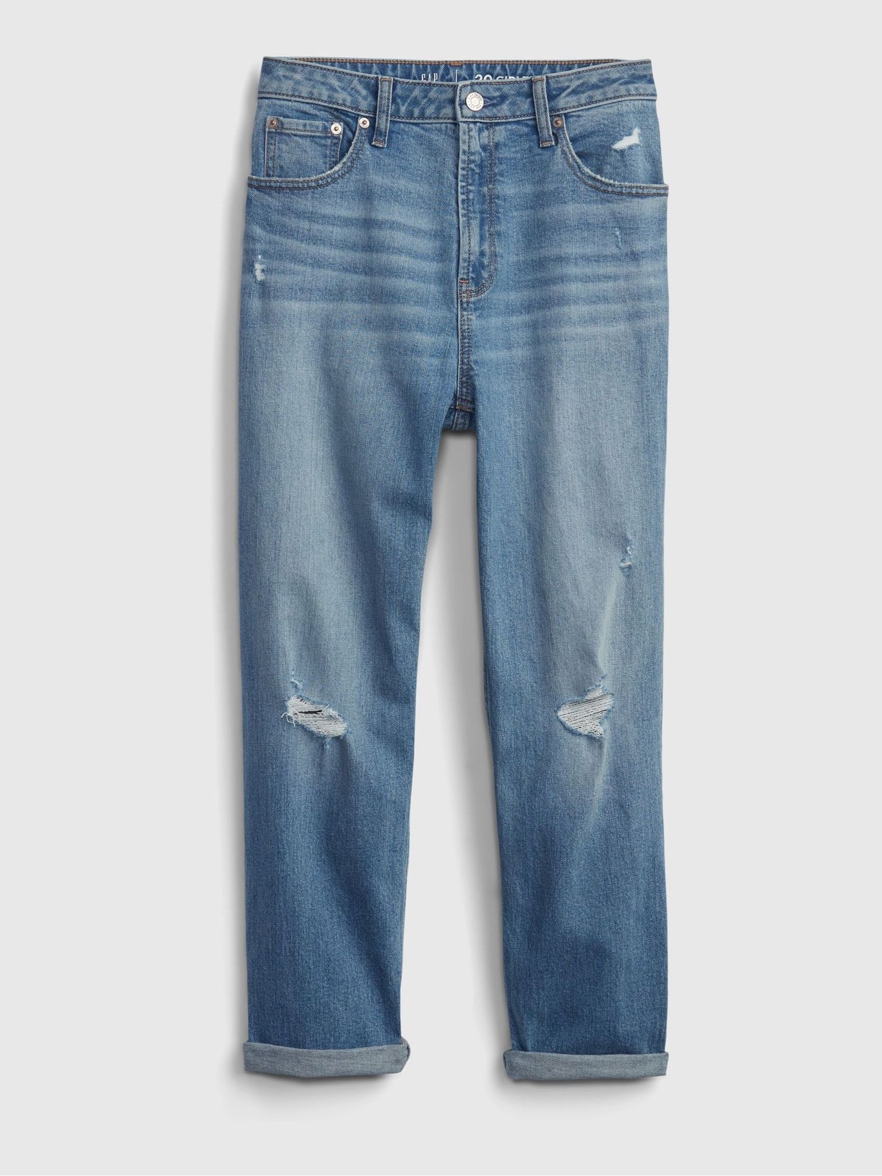 Teen High Rise Girlfriend Jeans with Washwell - Image 2 of 4