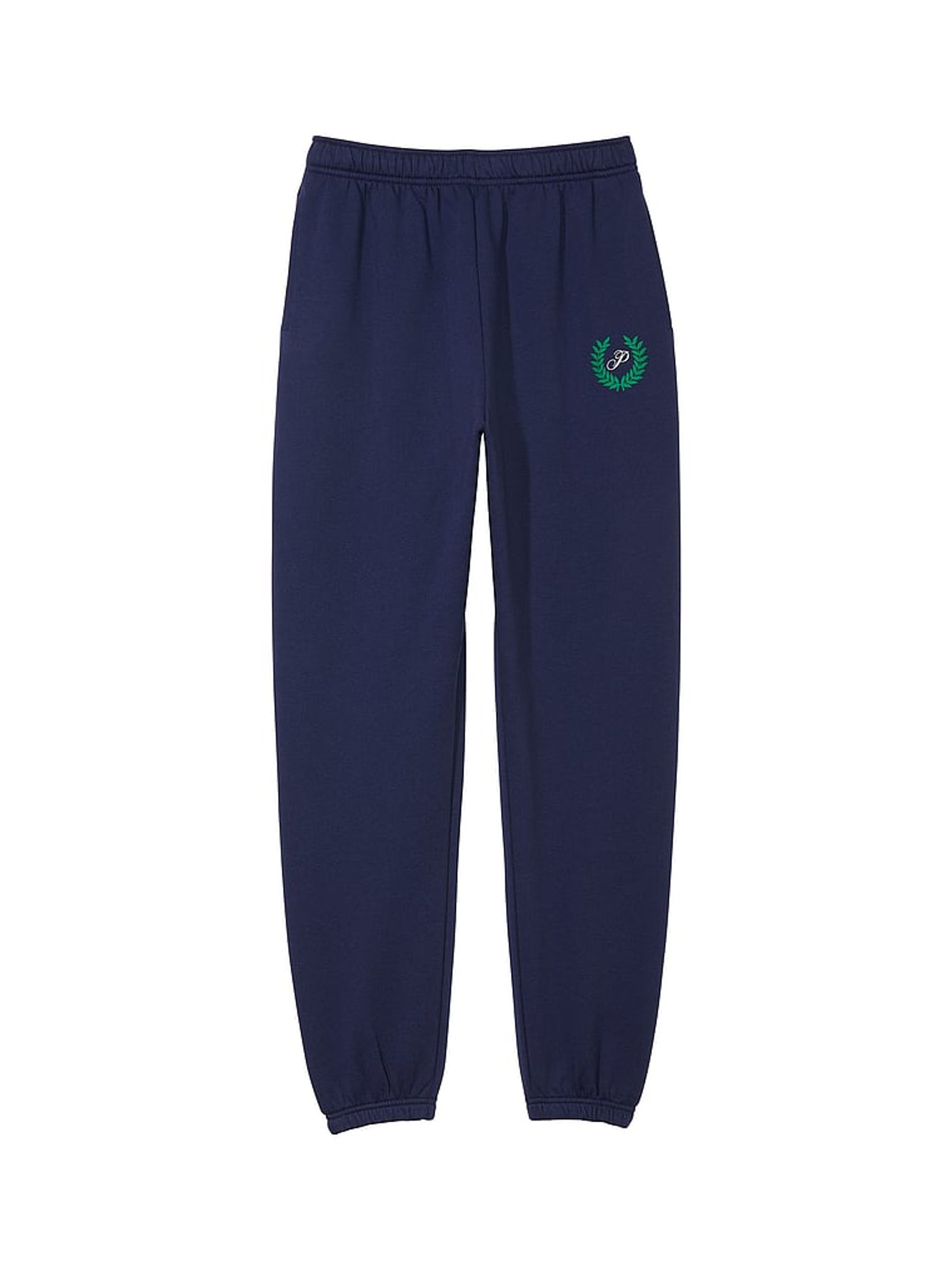 Midnight Navy Blue Fleece Cuffed Jogger - Image 4 of 4