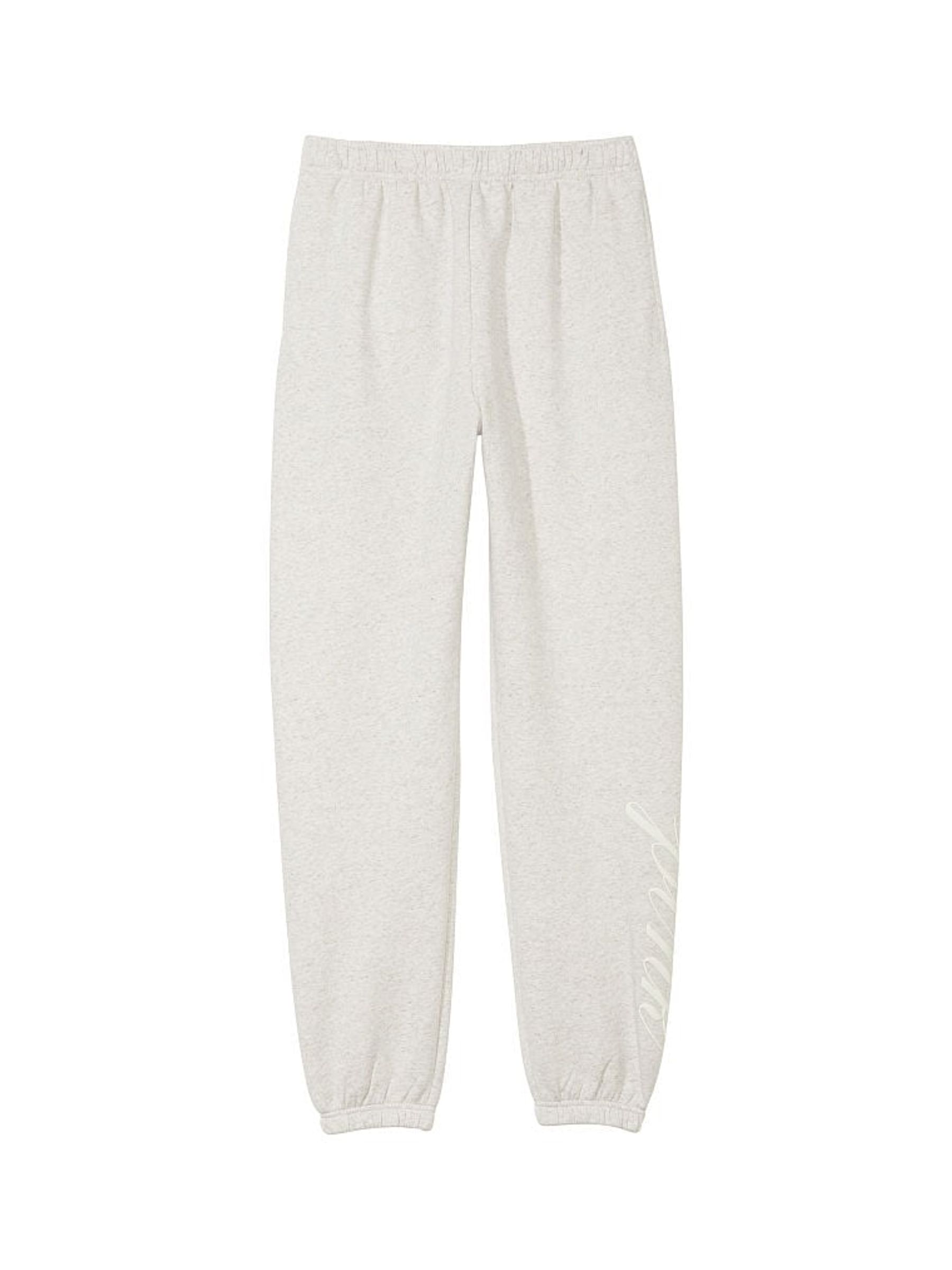 Heather Oatmeal Beige Fleece Fleece Joggers - Image 4 of 4