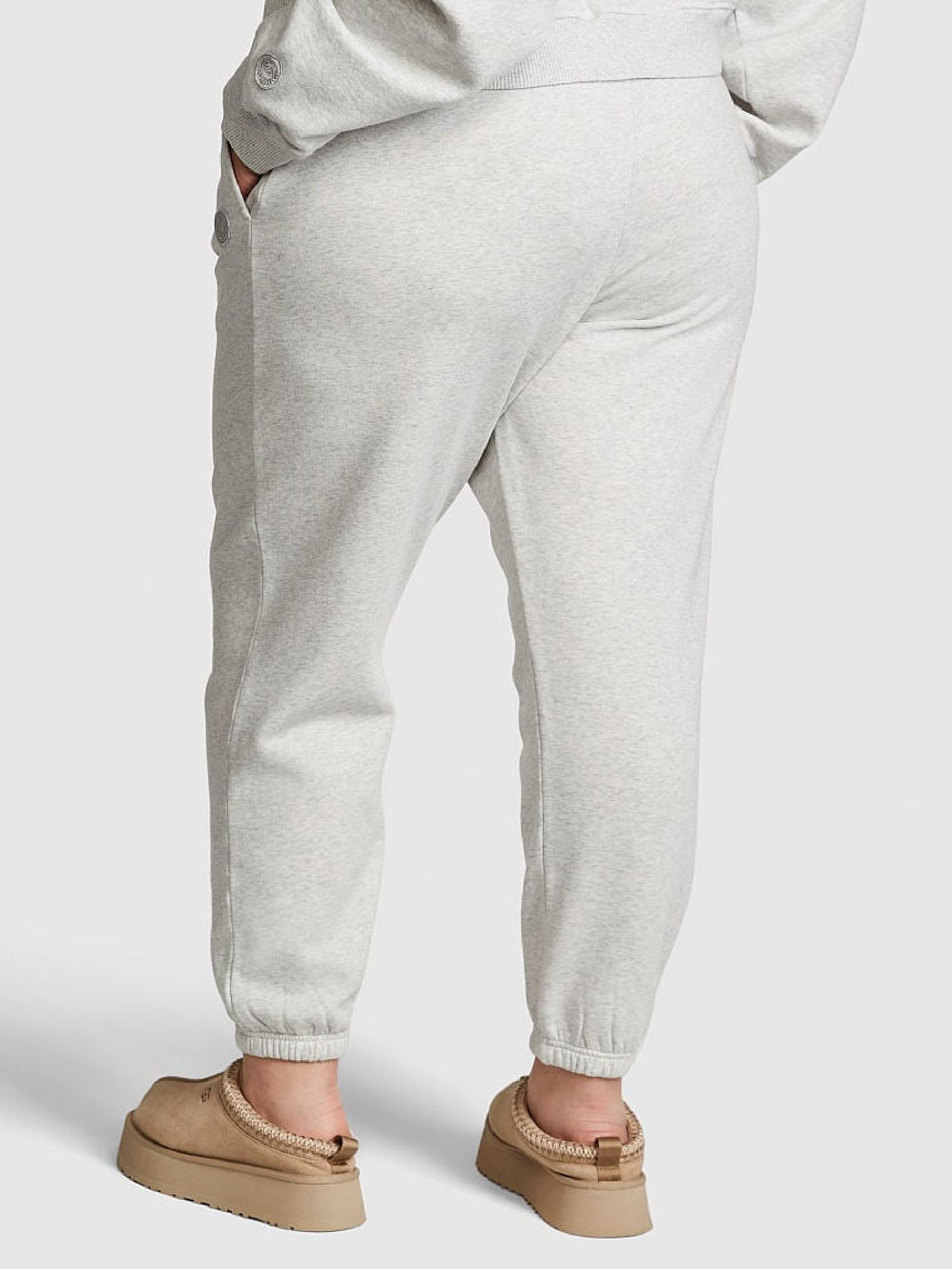 Heather Grey Fleece Cuffed Jogger - Image 2 of 3
