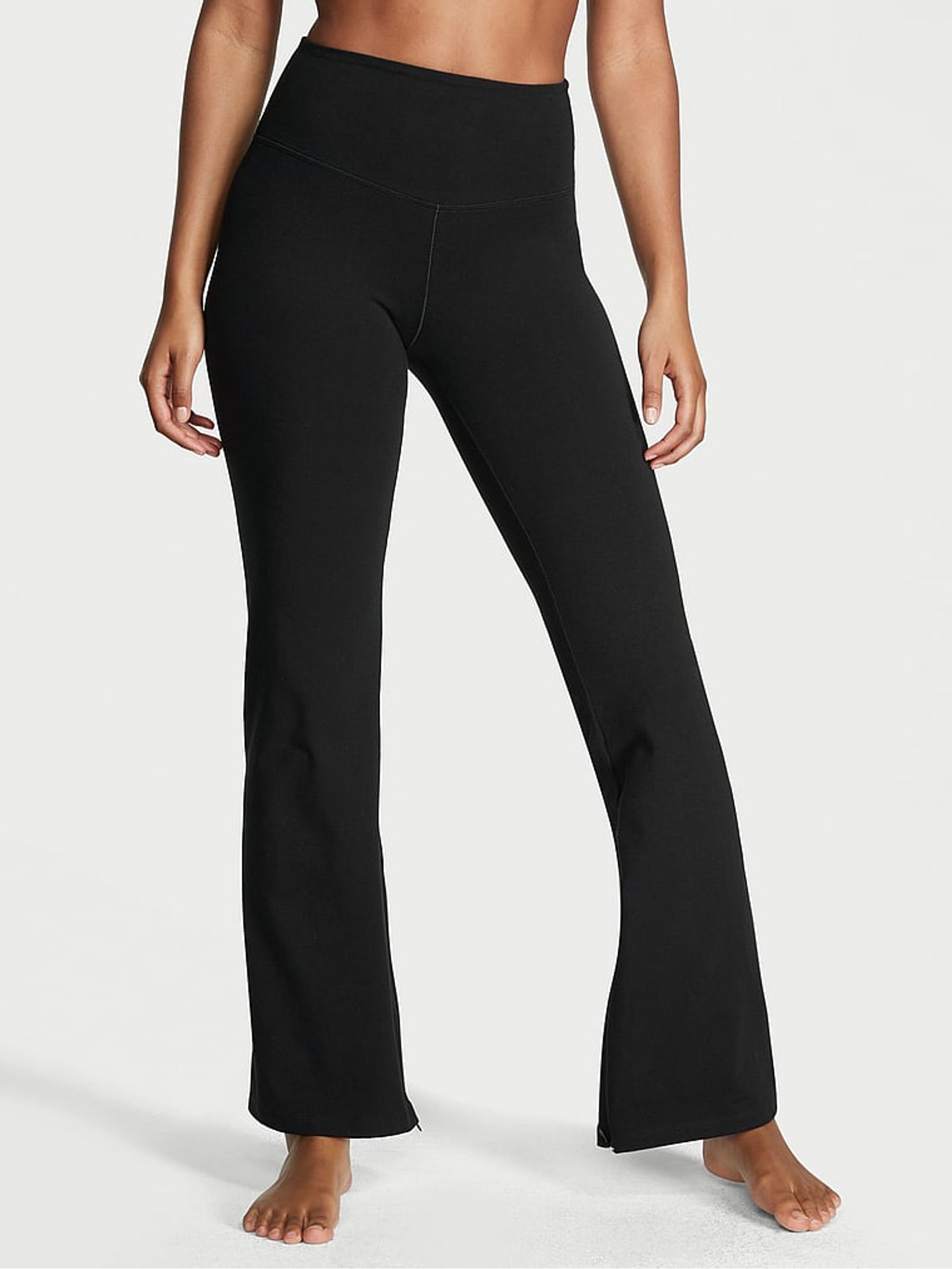 Pure Black Body Cotton Leggings - Image 1 of 3