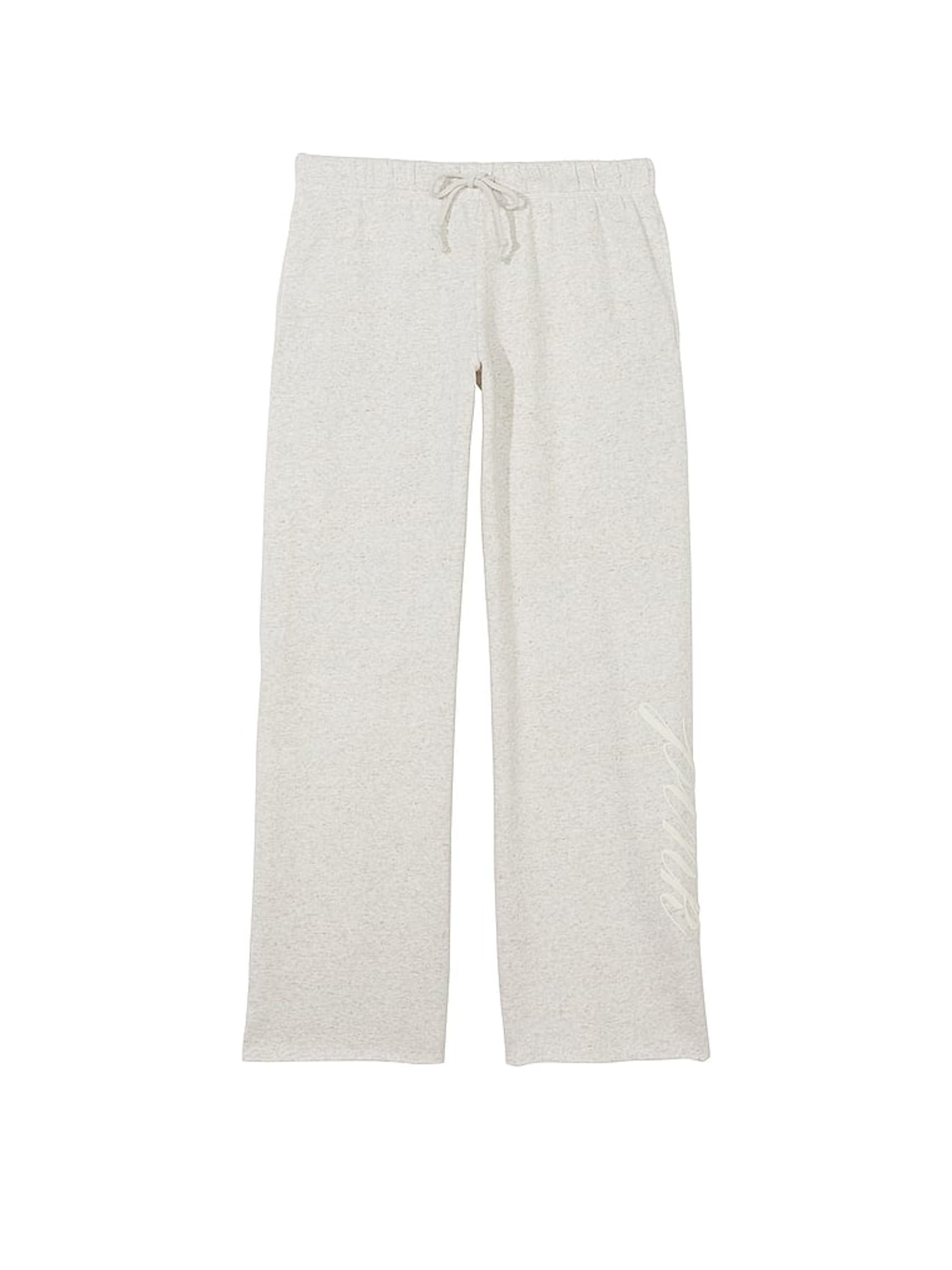 Heather Oatmeal Beige Wide Leg Jogger - Image 2 of 2