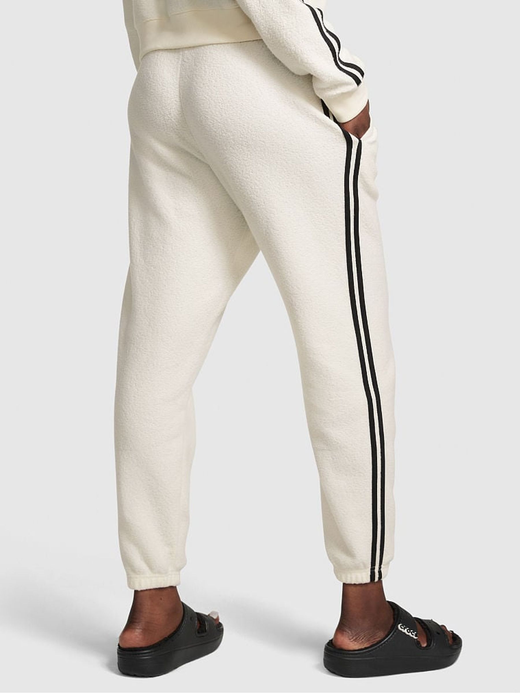 Creamer Beige Reverse Fleece Jogger - Image 2 of 4