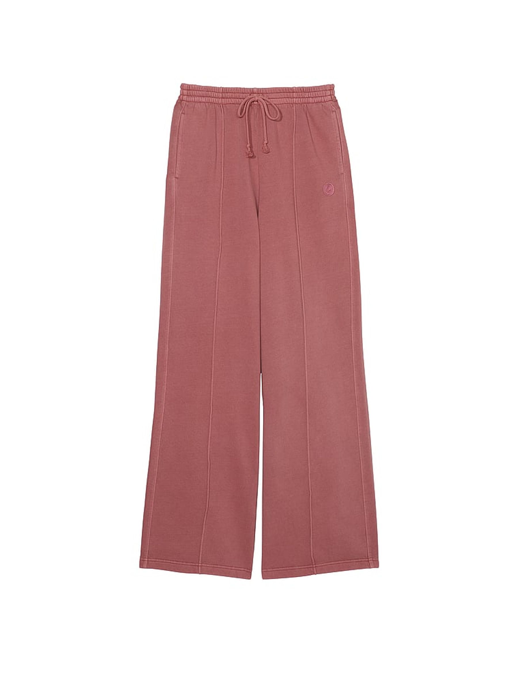 Soft Begonia Pink Fleece Wide Leg Jogger - Image 3 of 3