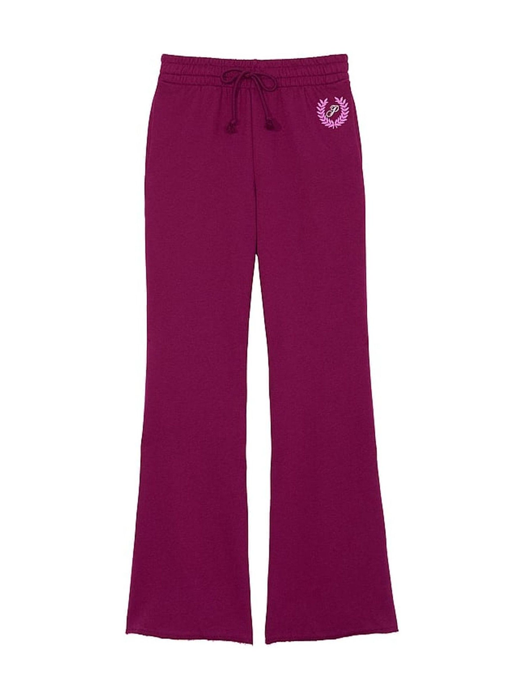 Vivid Magenta Pink Wide Leg High Waist Jogger - Image 4 of 4
