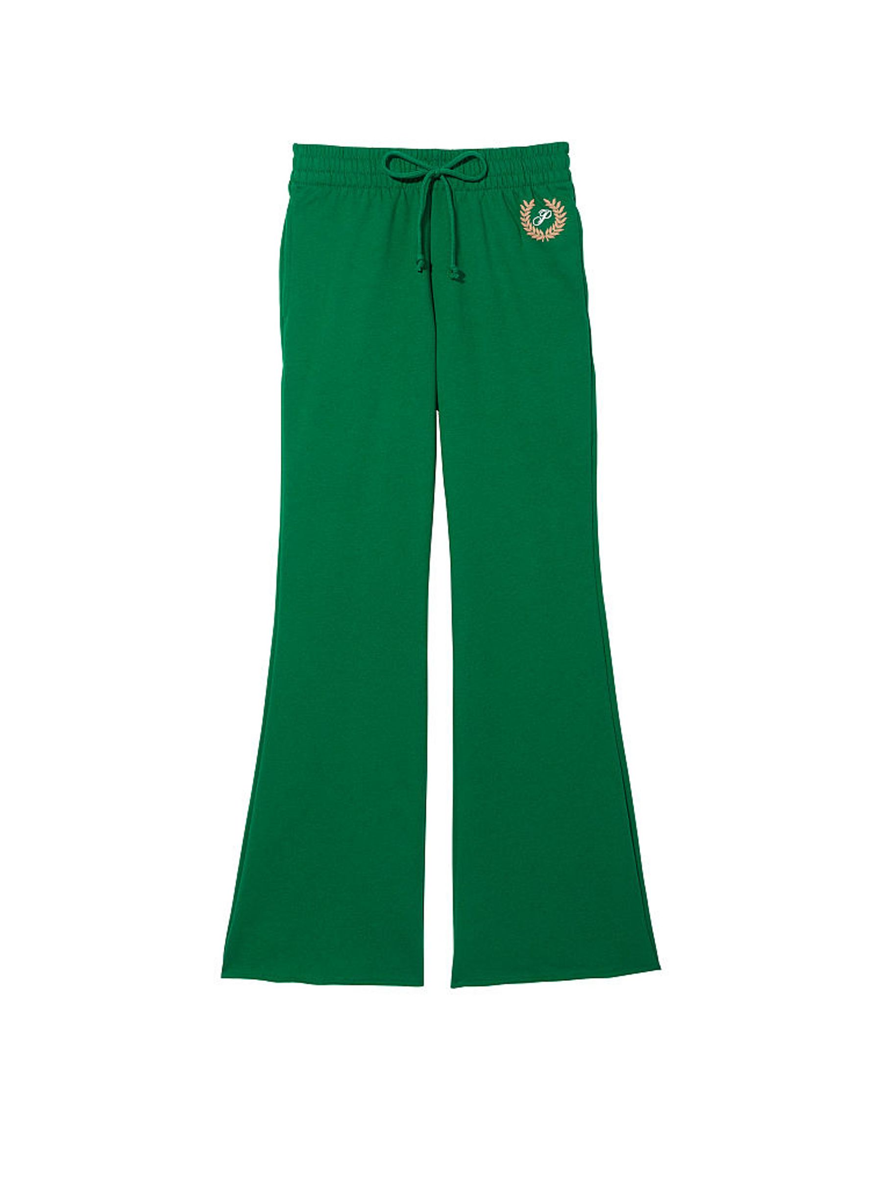 Garnet Green Fleece Wide Leg High Waist Jogger - Image 4 of 4