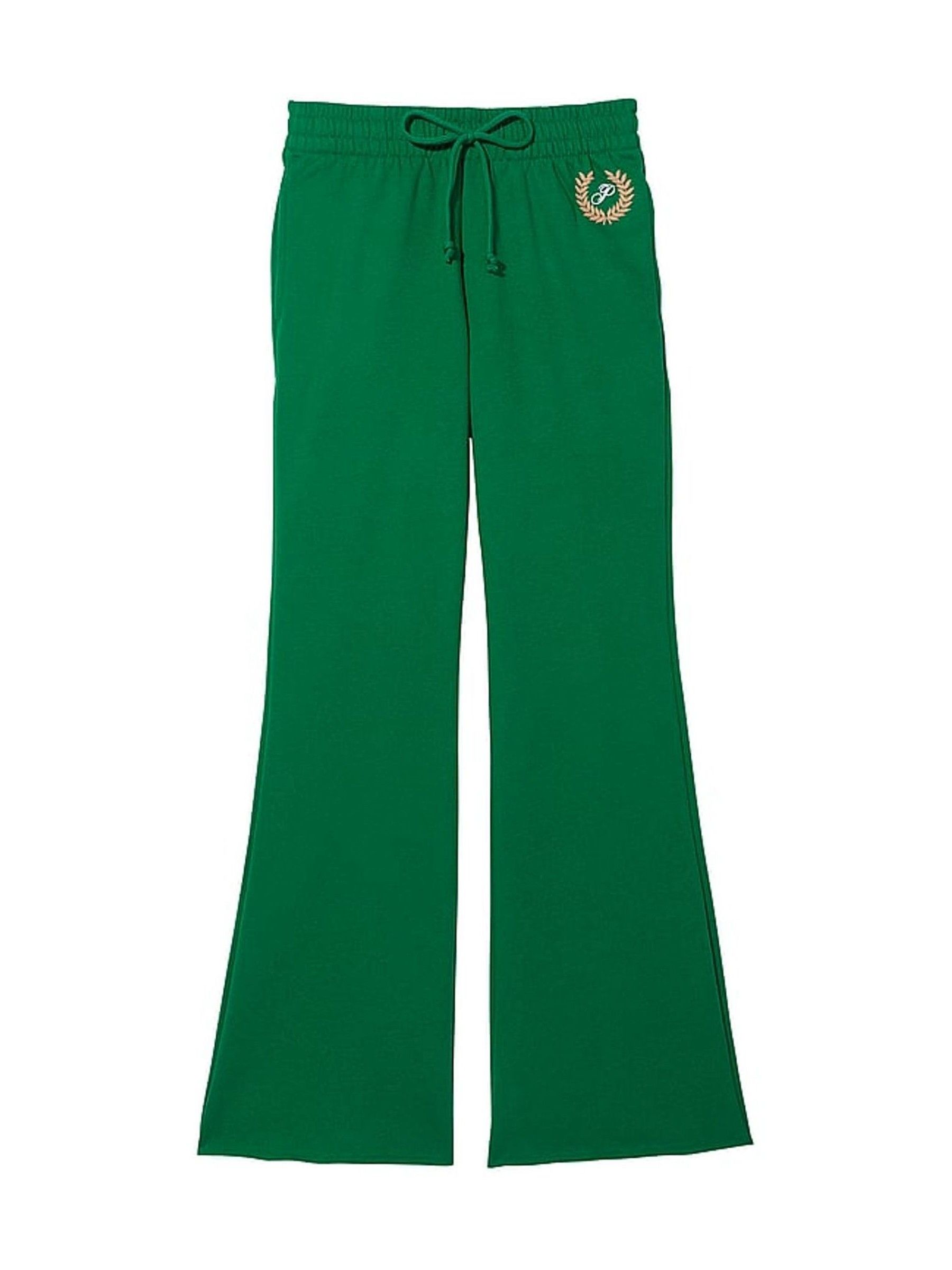 Garnet Green Fleece Wide Leg High Waist Jogger - Image 5 of 5