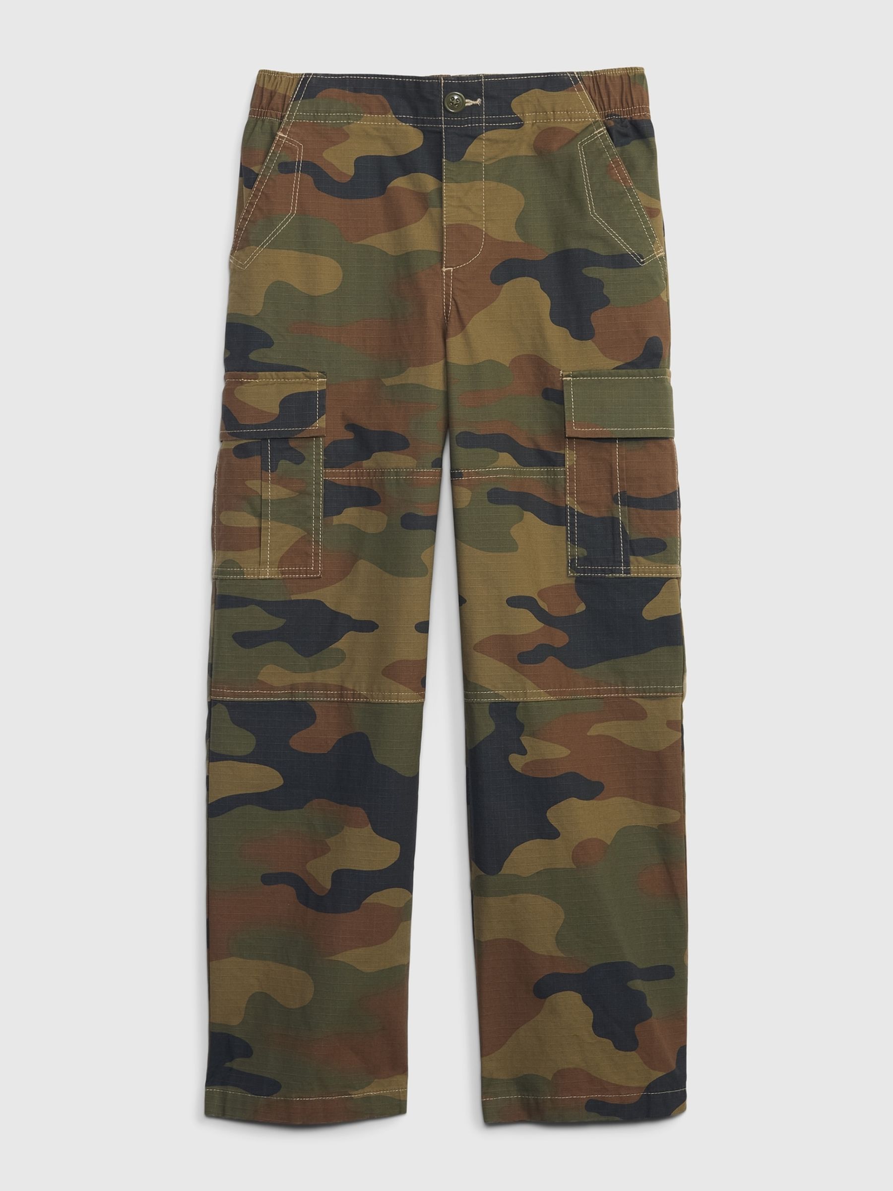Green Parachute Cargo Trousers (4-13yrs) - Image 1 of 1