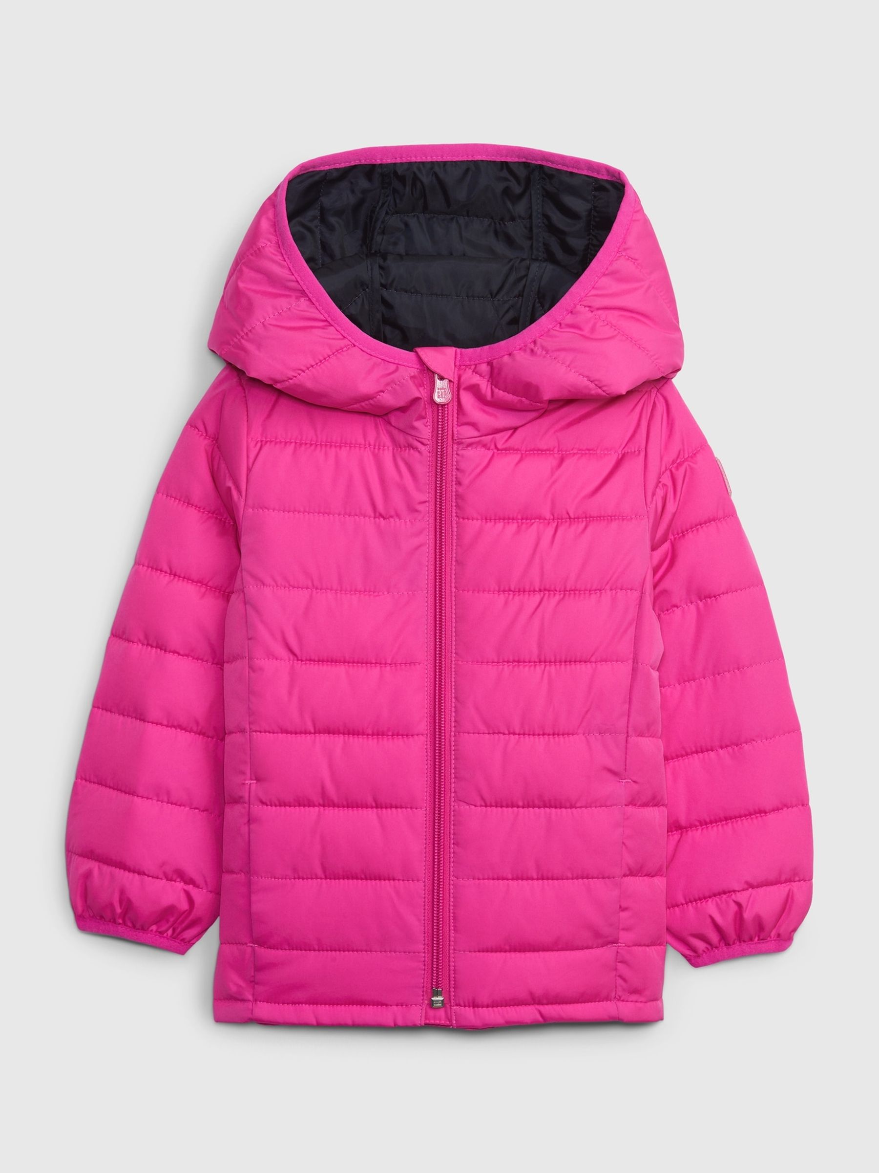 Pink Water Resistant Recycled Lightweight Puffer Jacket (12mths-5yrs) - Image 1 of 1