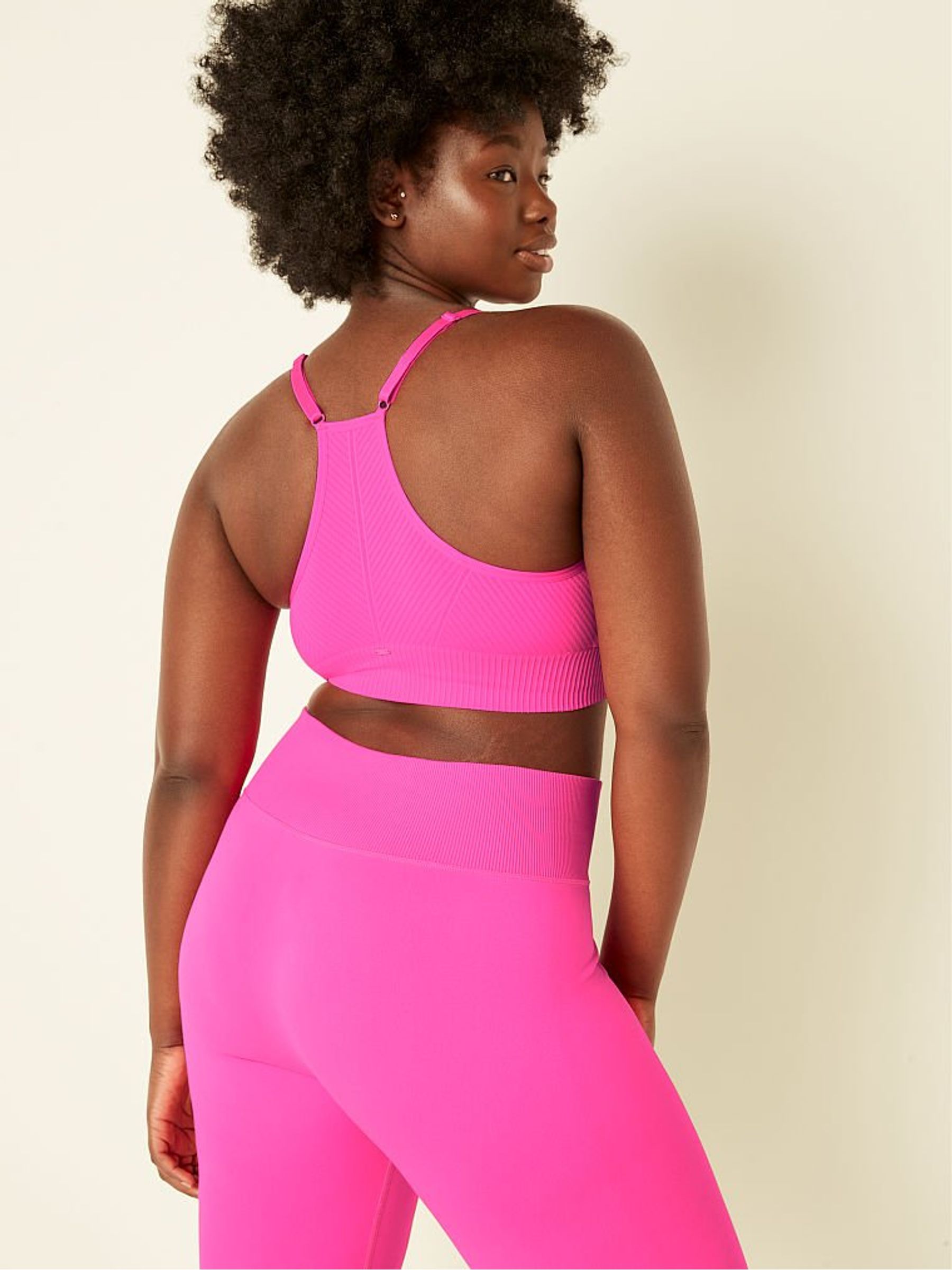 Atomic Pink Seamless Lightly Lined Low Impact Sports Bra - Image 2 of 4