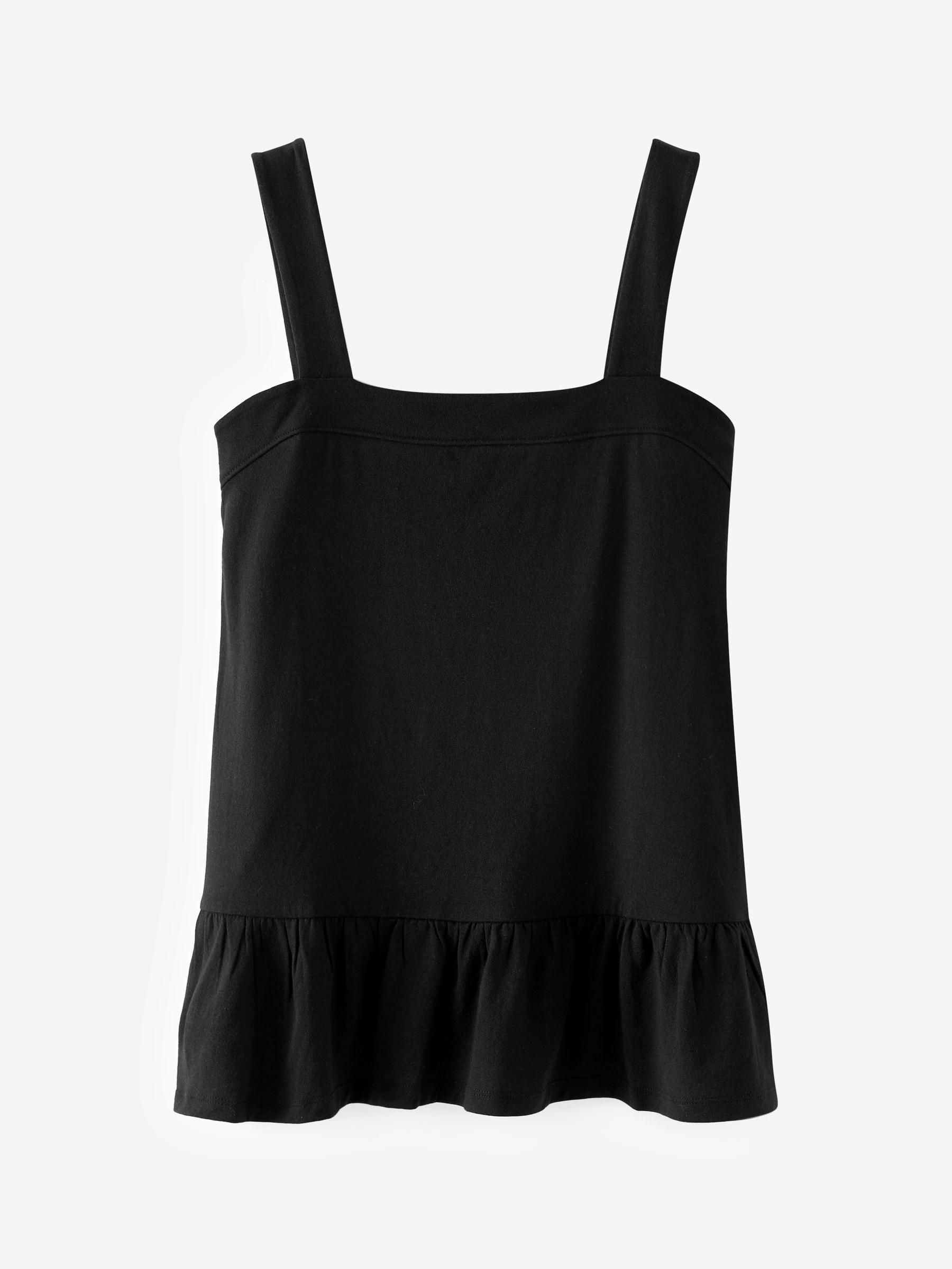 Black Sleeveless Peplum Top - Image 8 of 8
