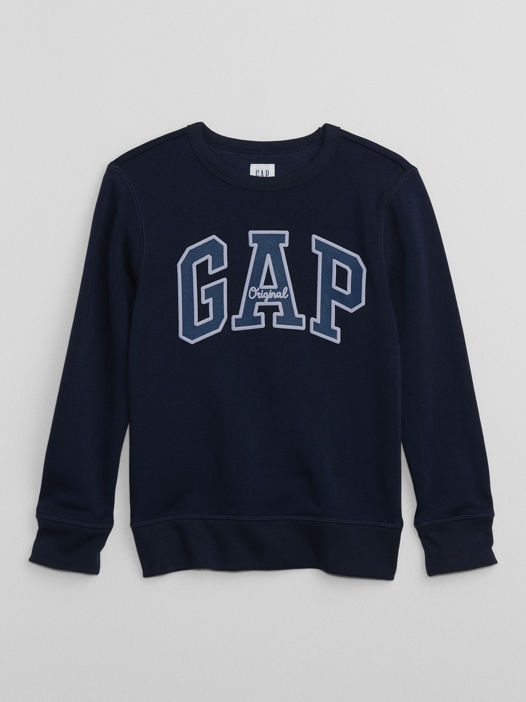 Navy Blue Crew Neck Logo Jumper (4-13yrs) - Image 1 of 1