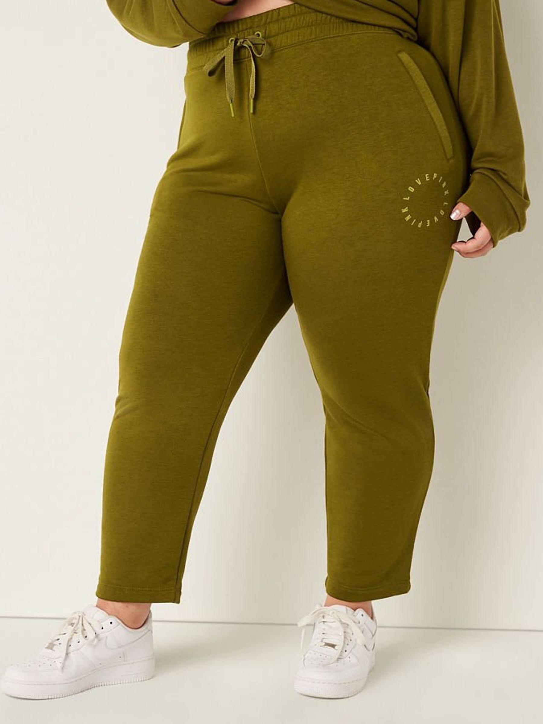 Hazel Green Terry Lounge Jogger - Image 1 of 4