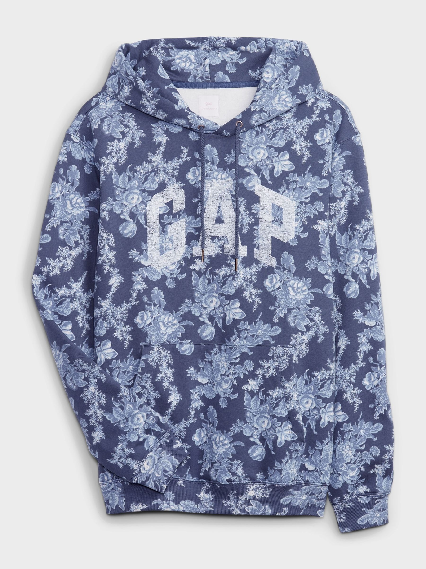 Blue LoveShackFancy Floral Logo Hoodie - Image 5 of 5