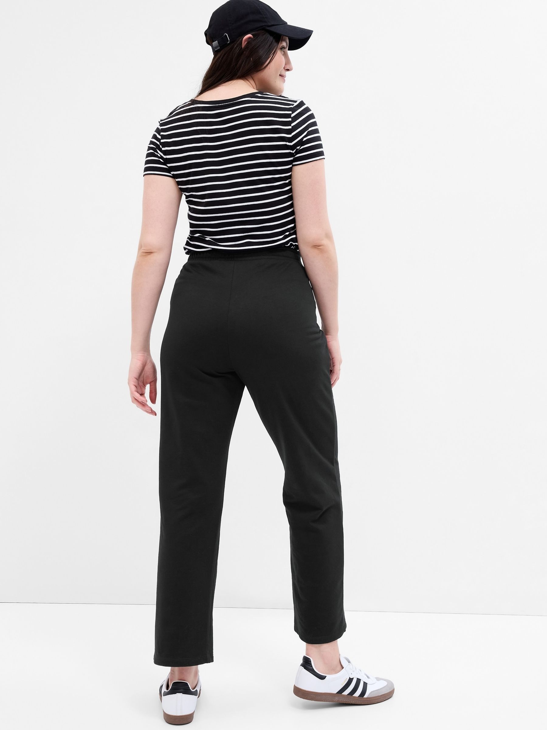 Black Logo Straight Leg Joggers - Image 2 of 4