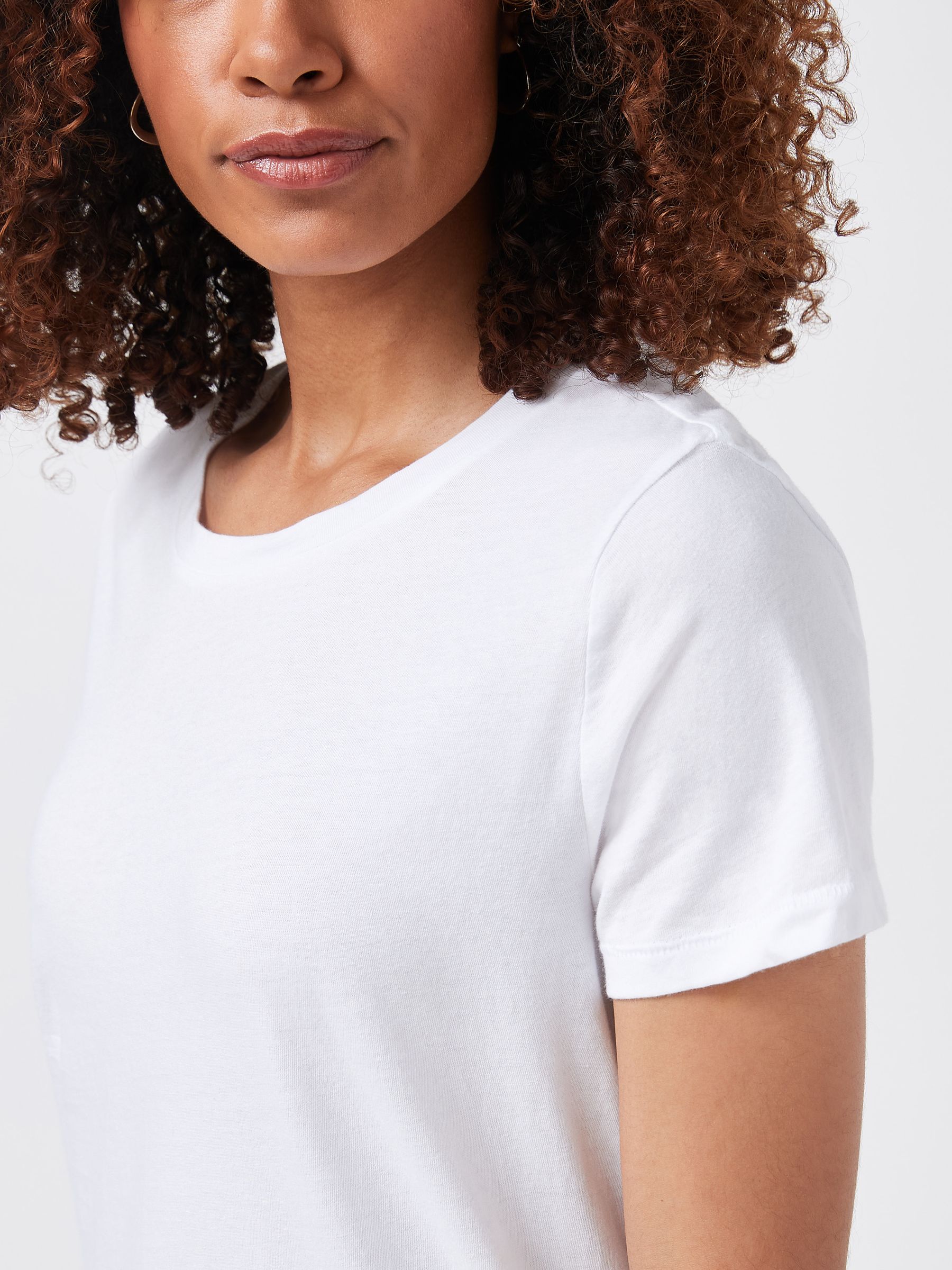 White Vintage Crew Neck Short Sleeve T-Shirt - Image 3 of 4