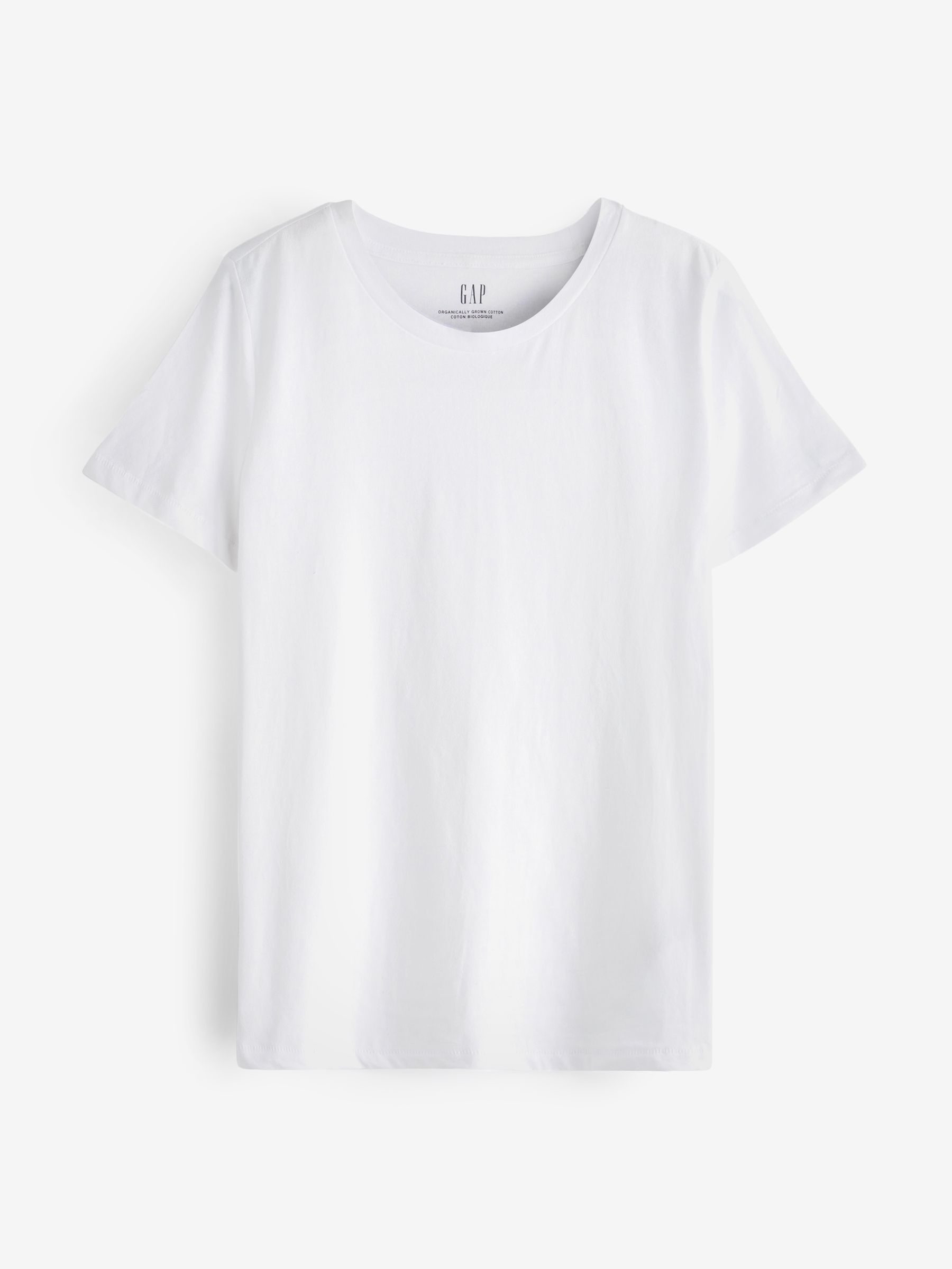 White Vintage Crew Neck Short Sleeve T-Shirt - Image 4 of 4