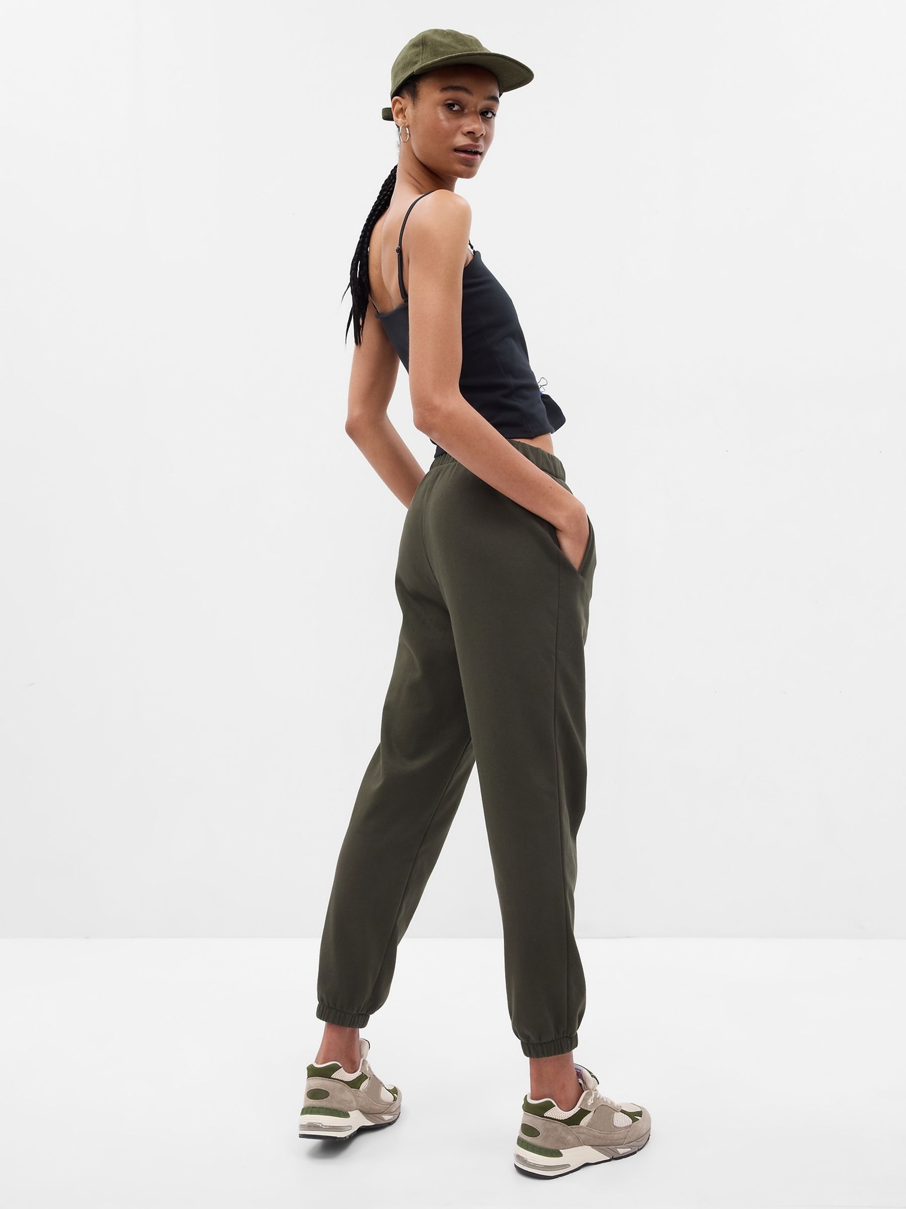 Khaki Green Vintage Soft Logo Joggers - Image 2 of 2