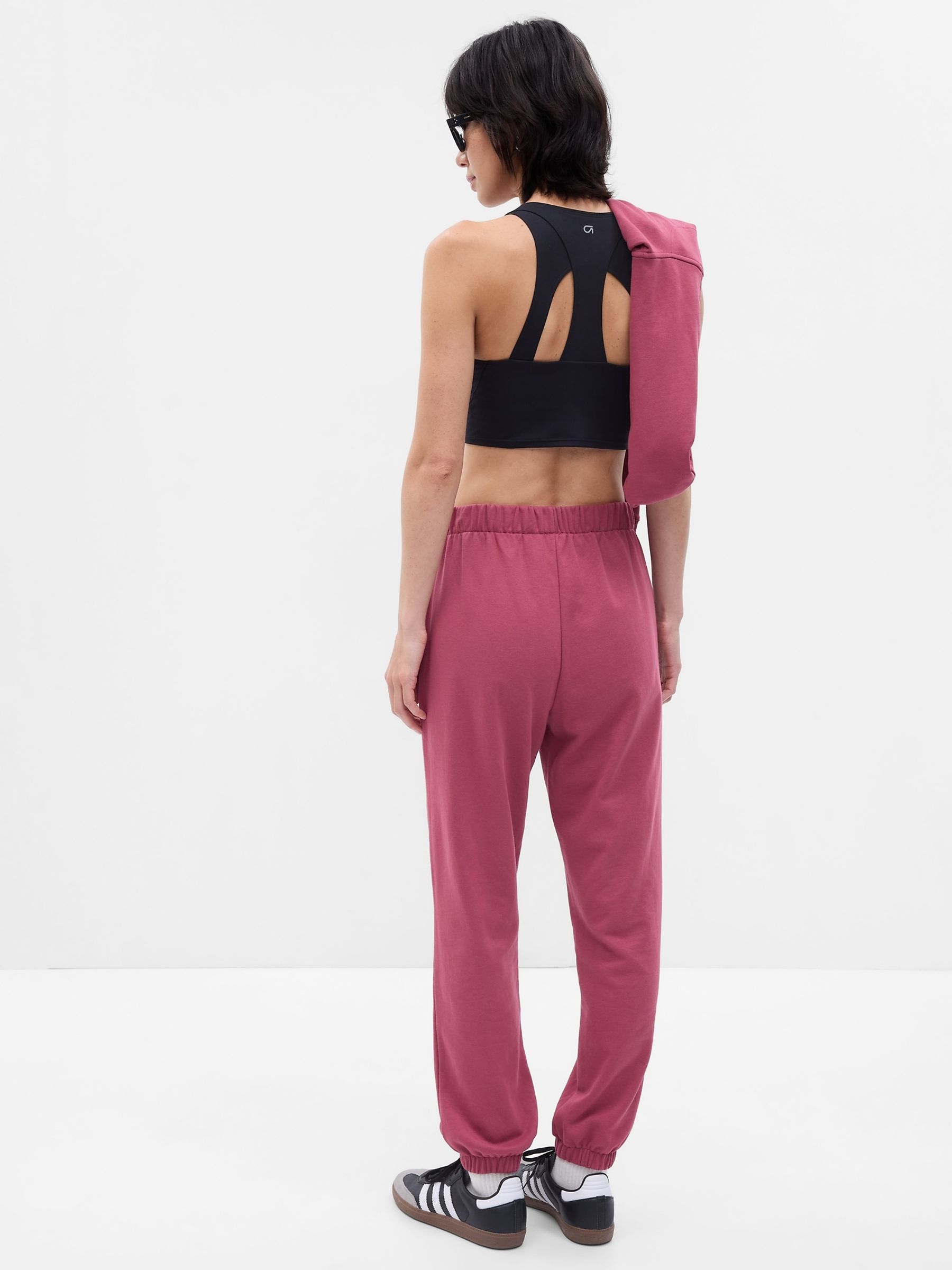 Berry Red Vintage Soft Logo Joggers - Image 2 of 2