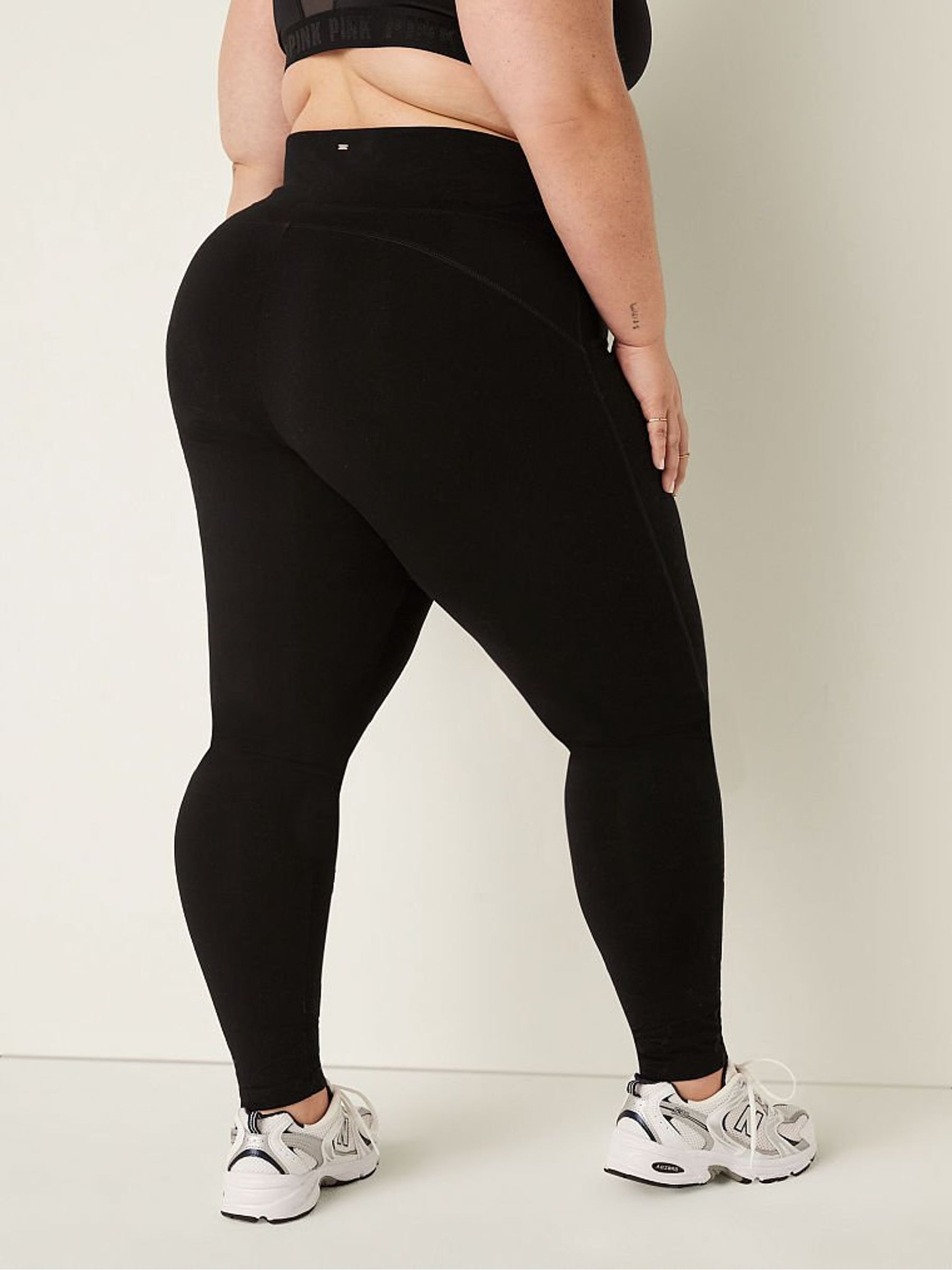 Pure Black High Waist Full Length Legging - Image 2 of 3