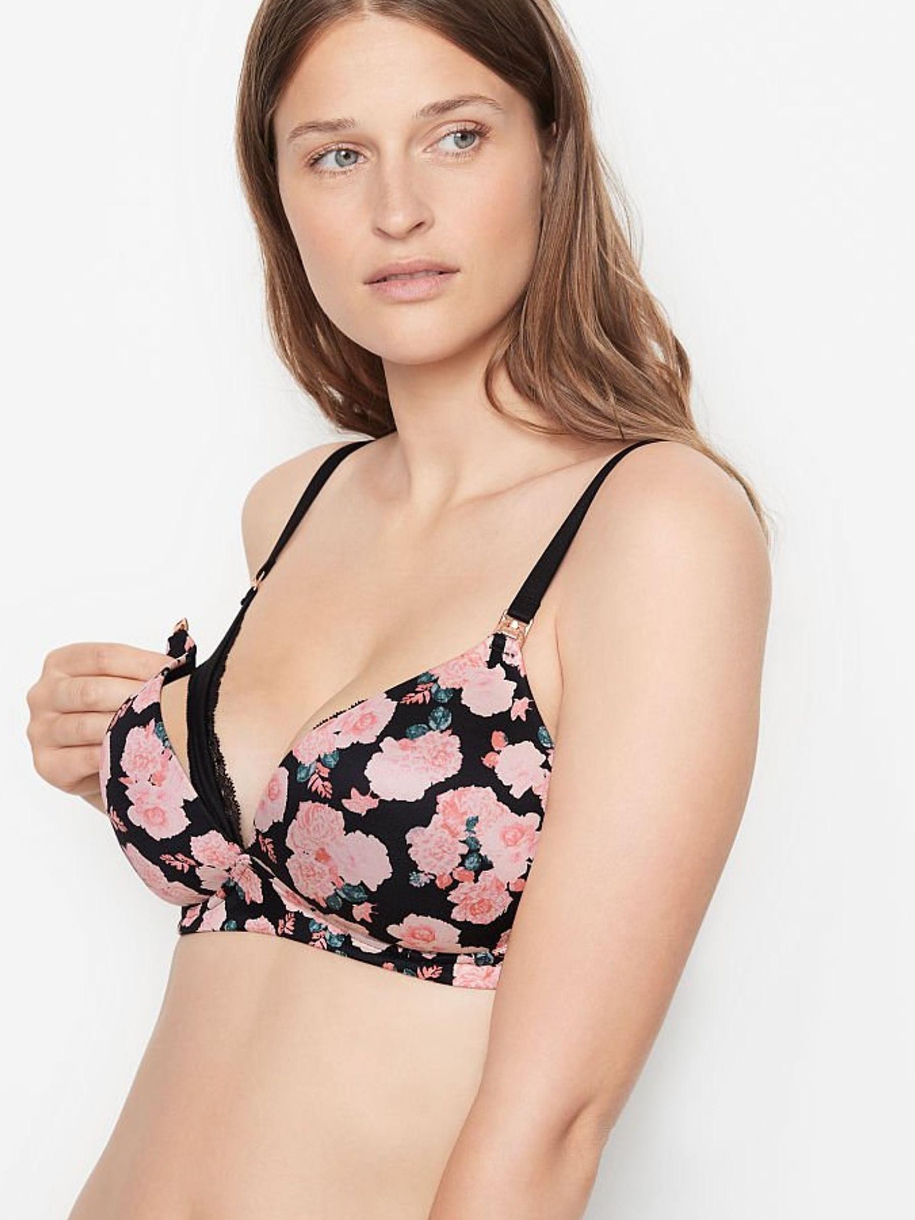 Black In Full Bloom Smooth Lightly Lined Non Wired Nursing Bra - Image 3 of 4
