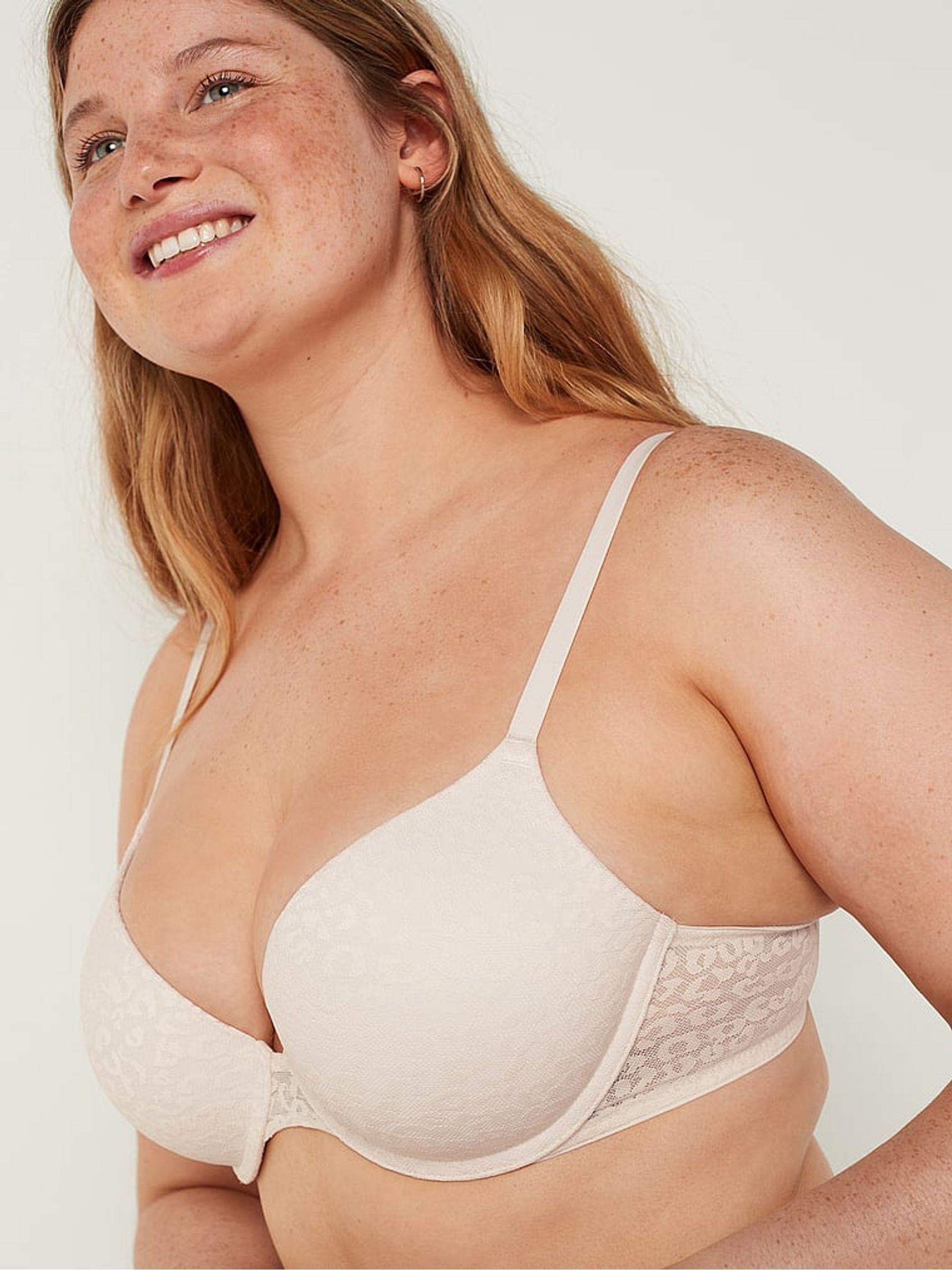 Coconut White Lace Push Up T-Shirt Bra - Image 3 of 3