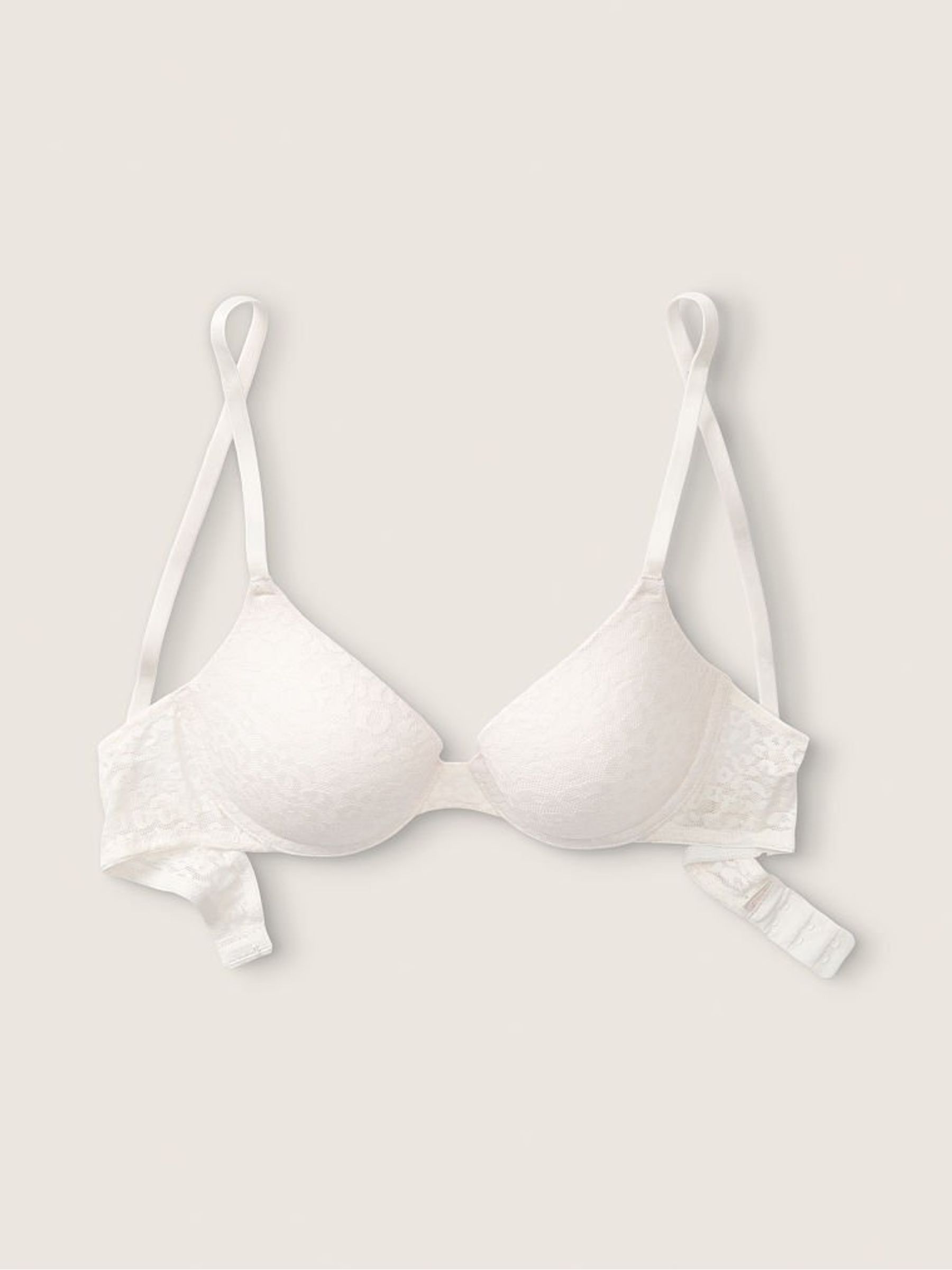 Coconut White Lace Push Up T-Shirt Bra - Image 4 of 5