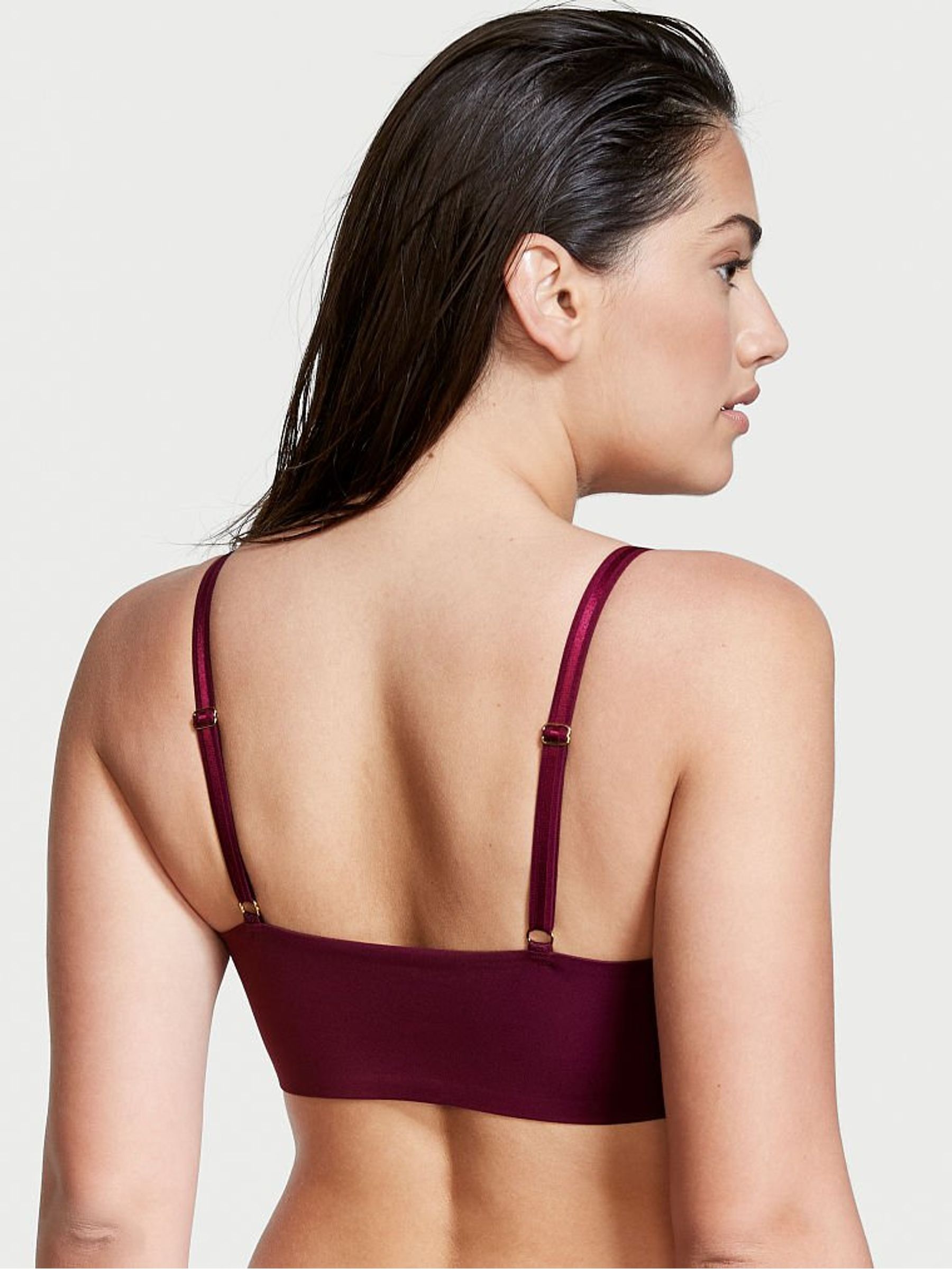 Kir Red Smooth Lightly Lined Non Wired Bralette - Image 2 of 5