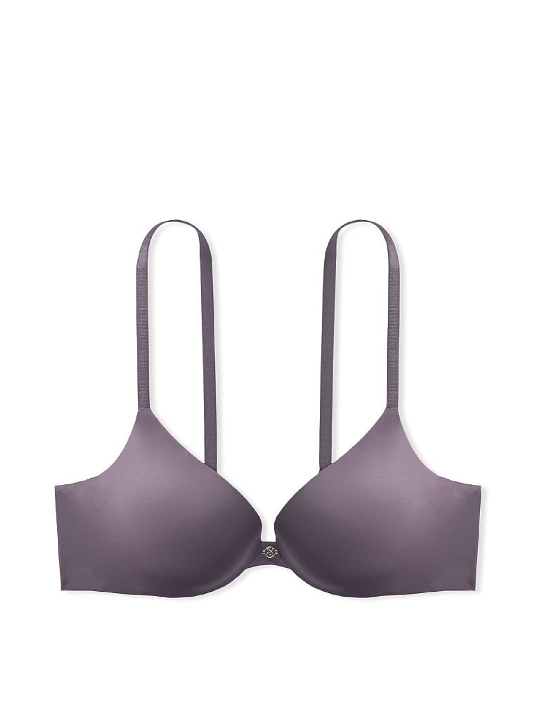 Tornado Grey Smooth Plunge Push Up Bra - Image 3 of 3