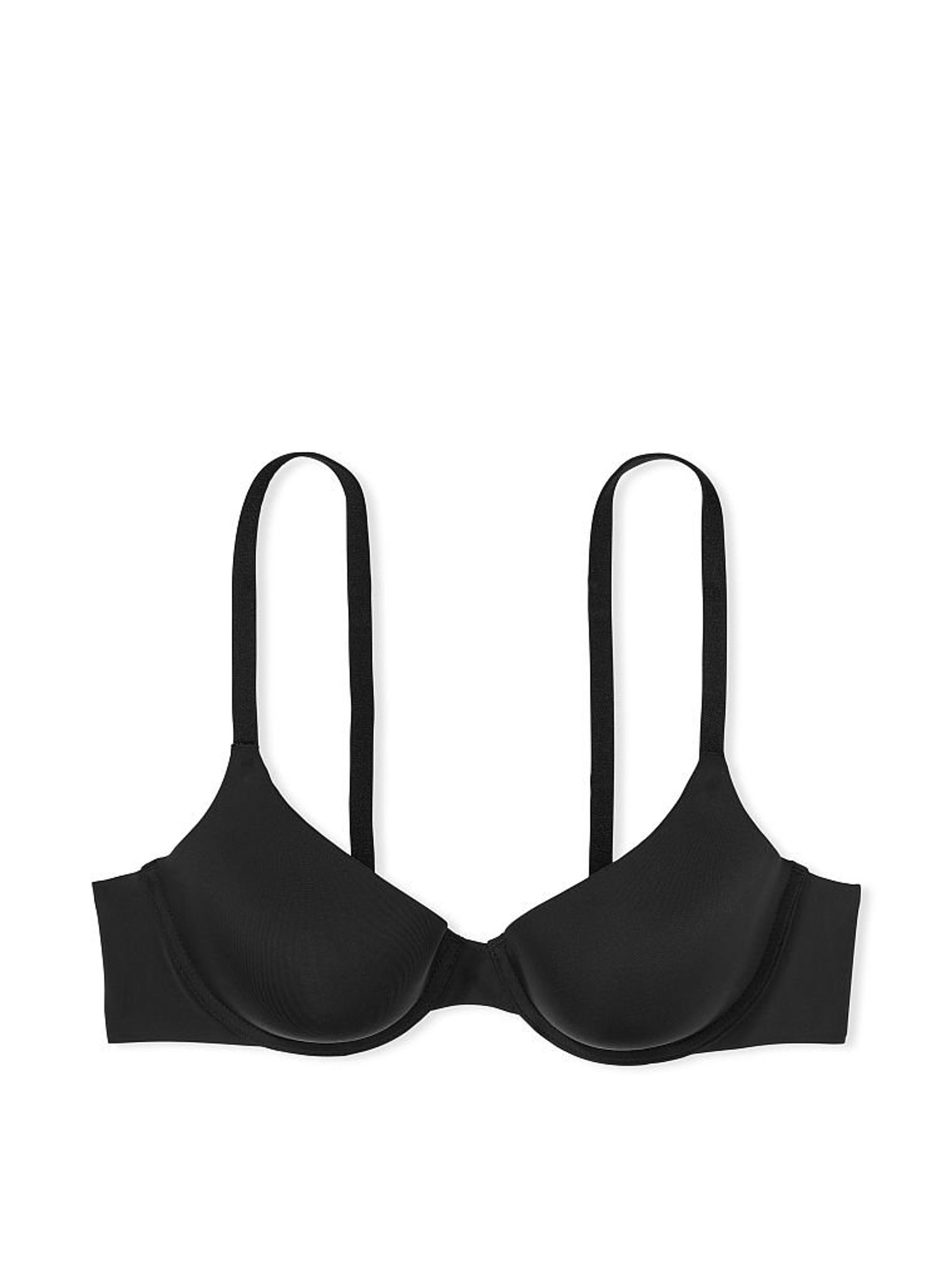 Plain Black Demi Lightly Lined Bra - Image 3 of 4