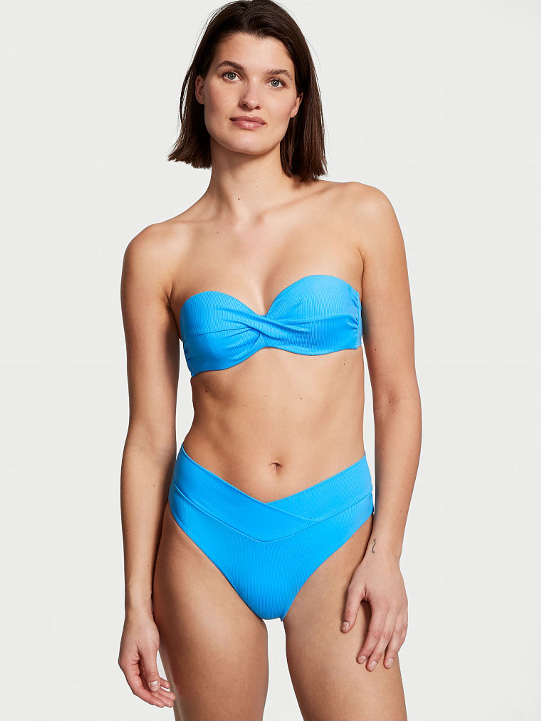 Capri Blue Cross Over Bikini Bottom - Image 1 of 4