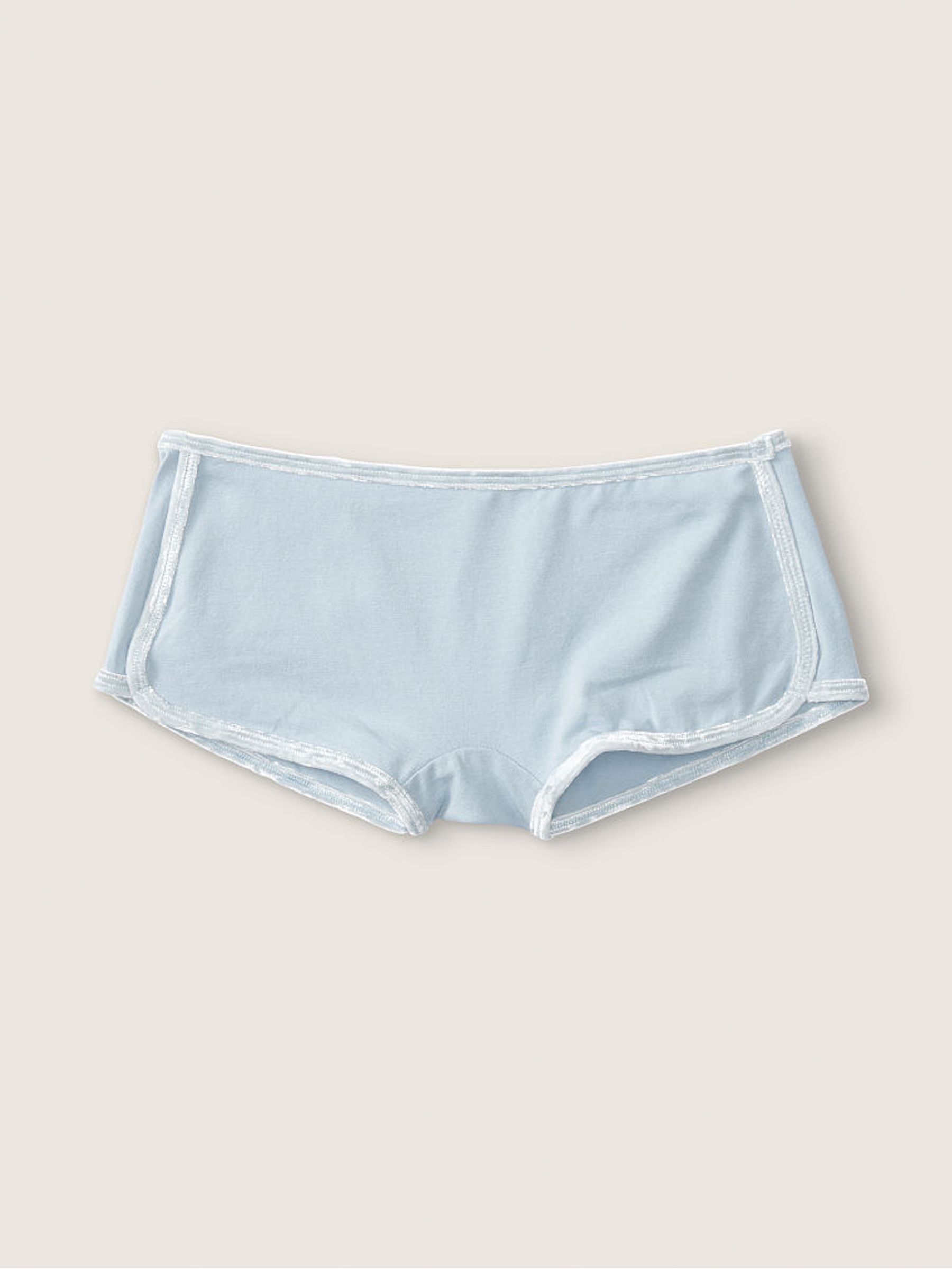 Fog Blue Cotton Short Knicker - Image 1 of 2 Fog Blue Cotton Short Knicker - Image 1 of 2
