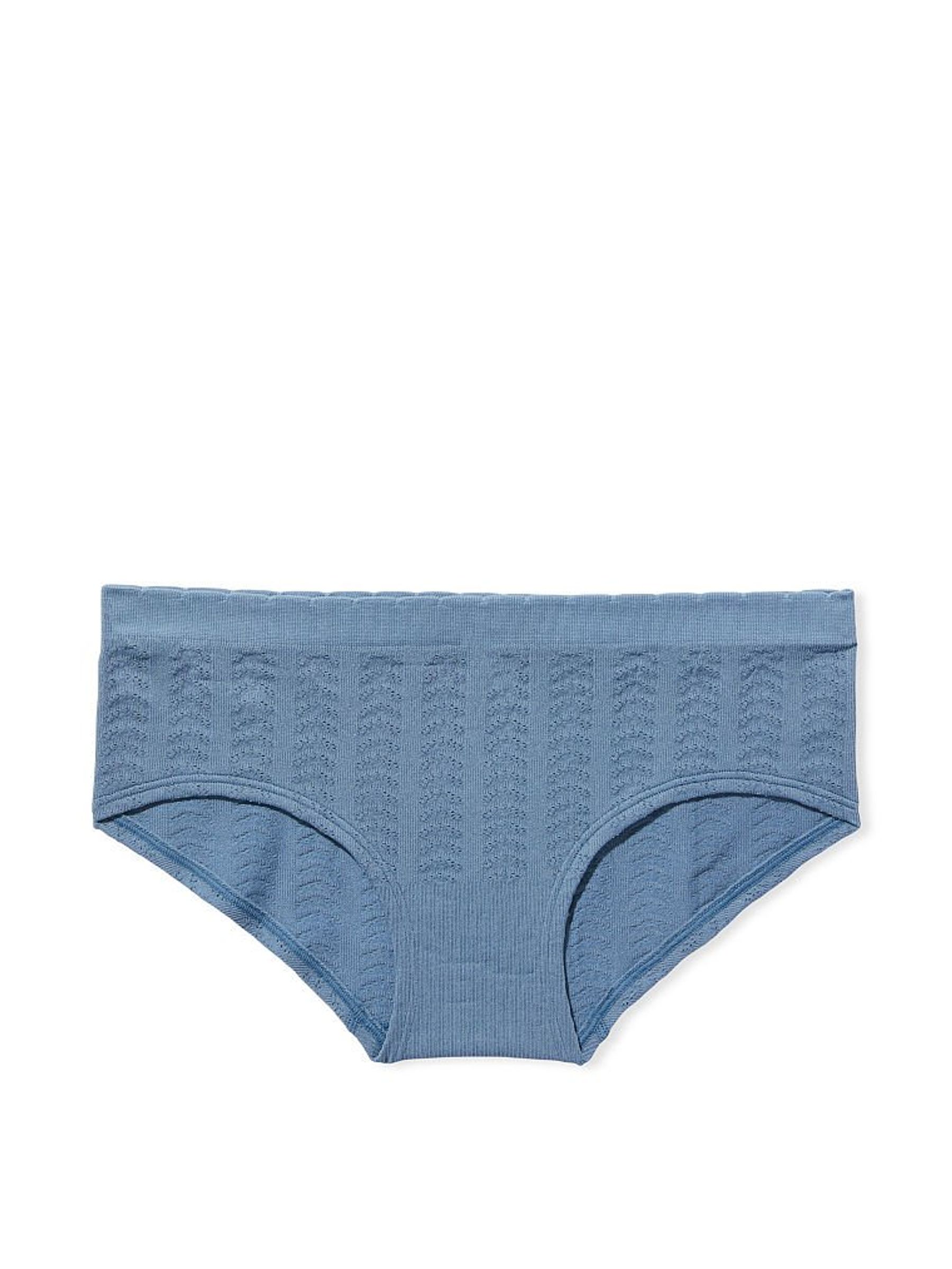 Faded Denim Blue Seamless Hipster Knickers - Image 3 of 4