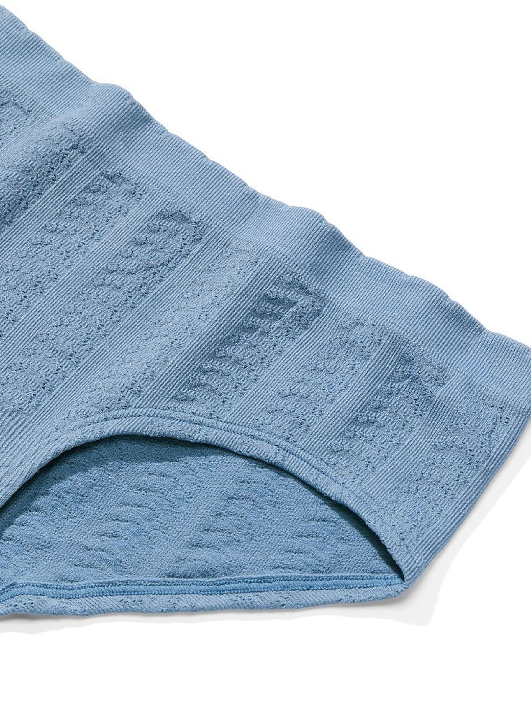Faded Denim Blue Seamless Hipster Knickers - Image 4 of 4