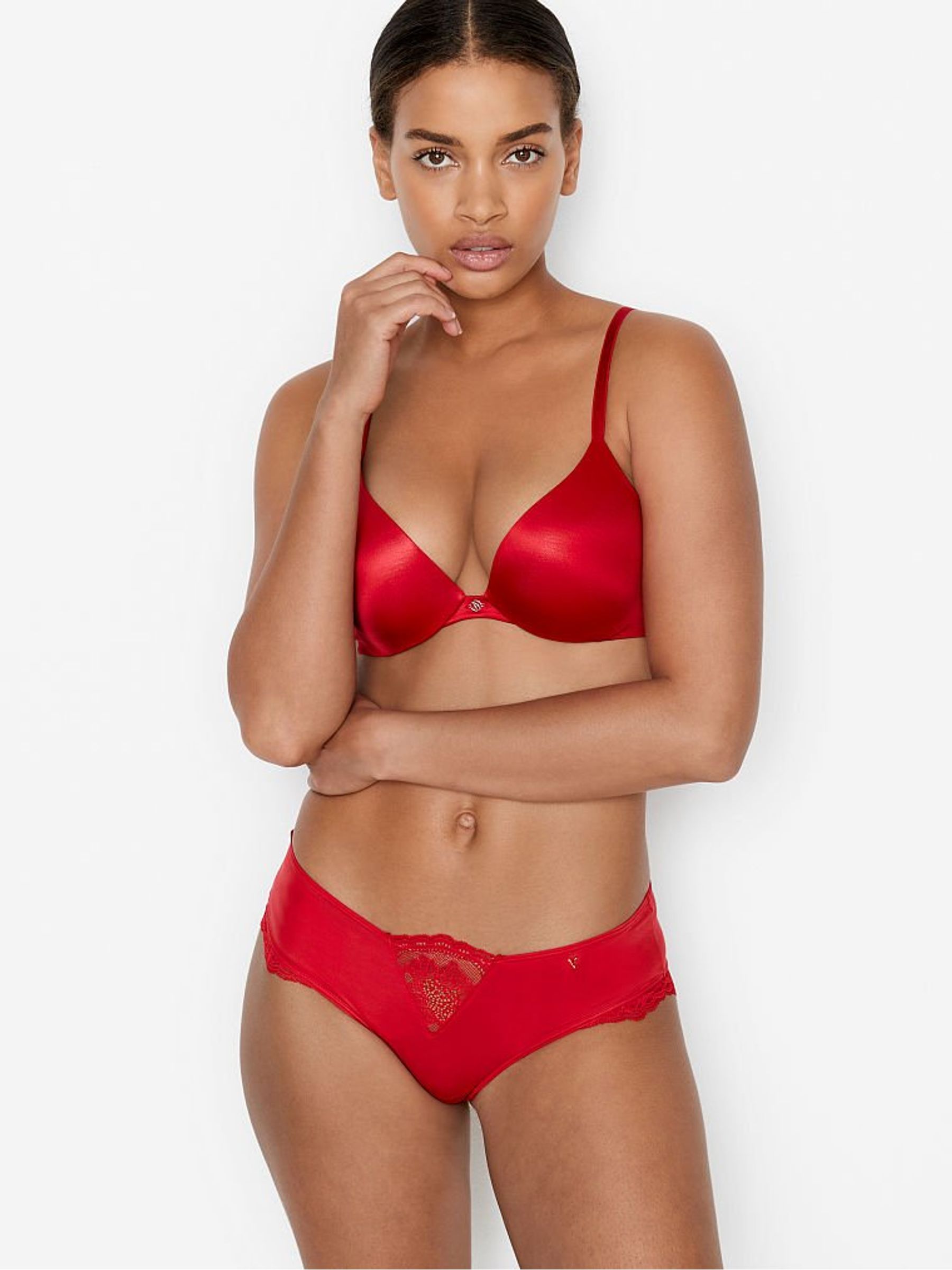 Lipstick Red Obsessed Push Up Bra - Image 3 of 4